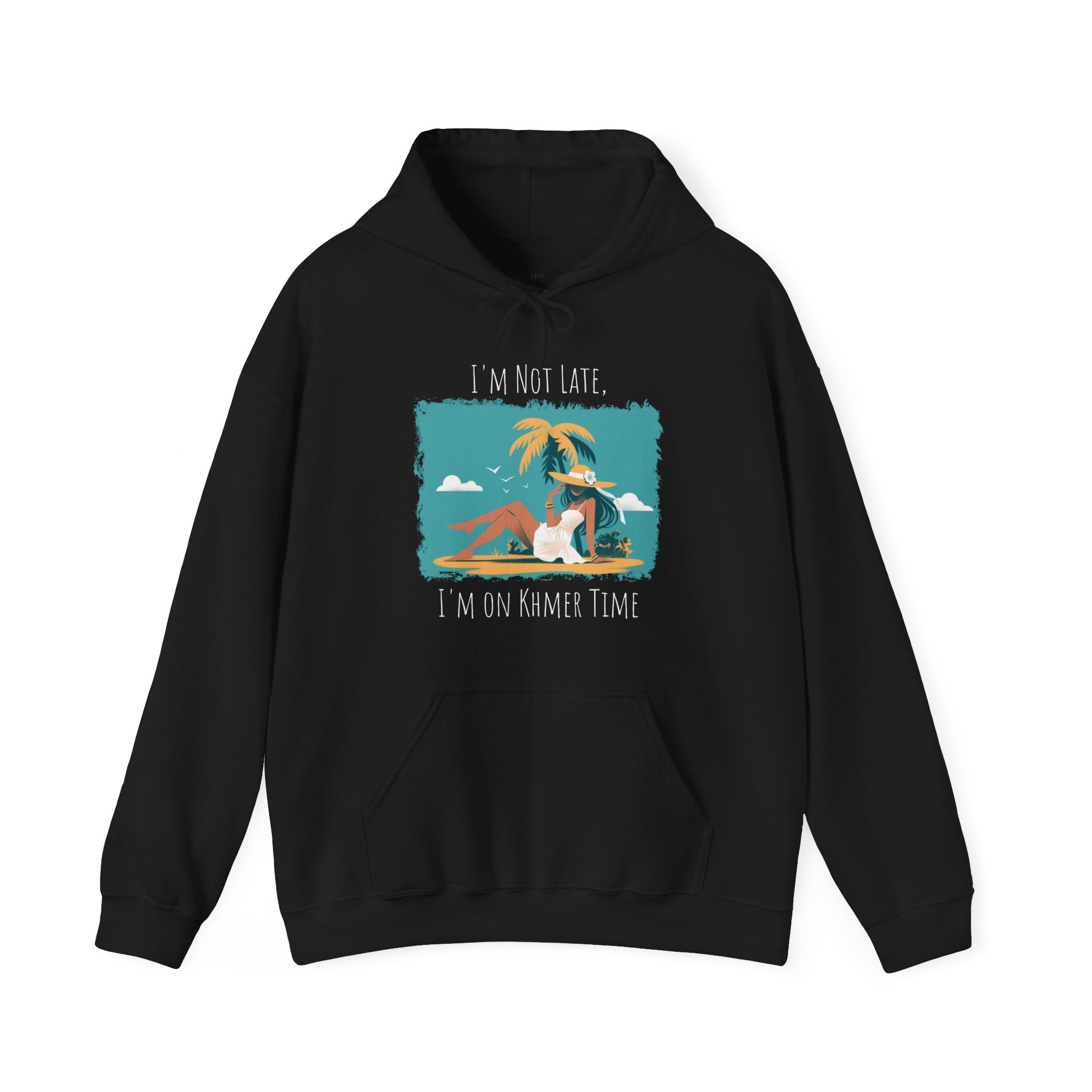 I'm not late, I'm on Khmer Time - Heavy Blend Hoodie