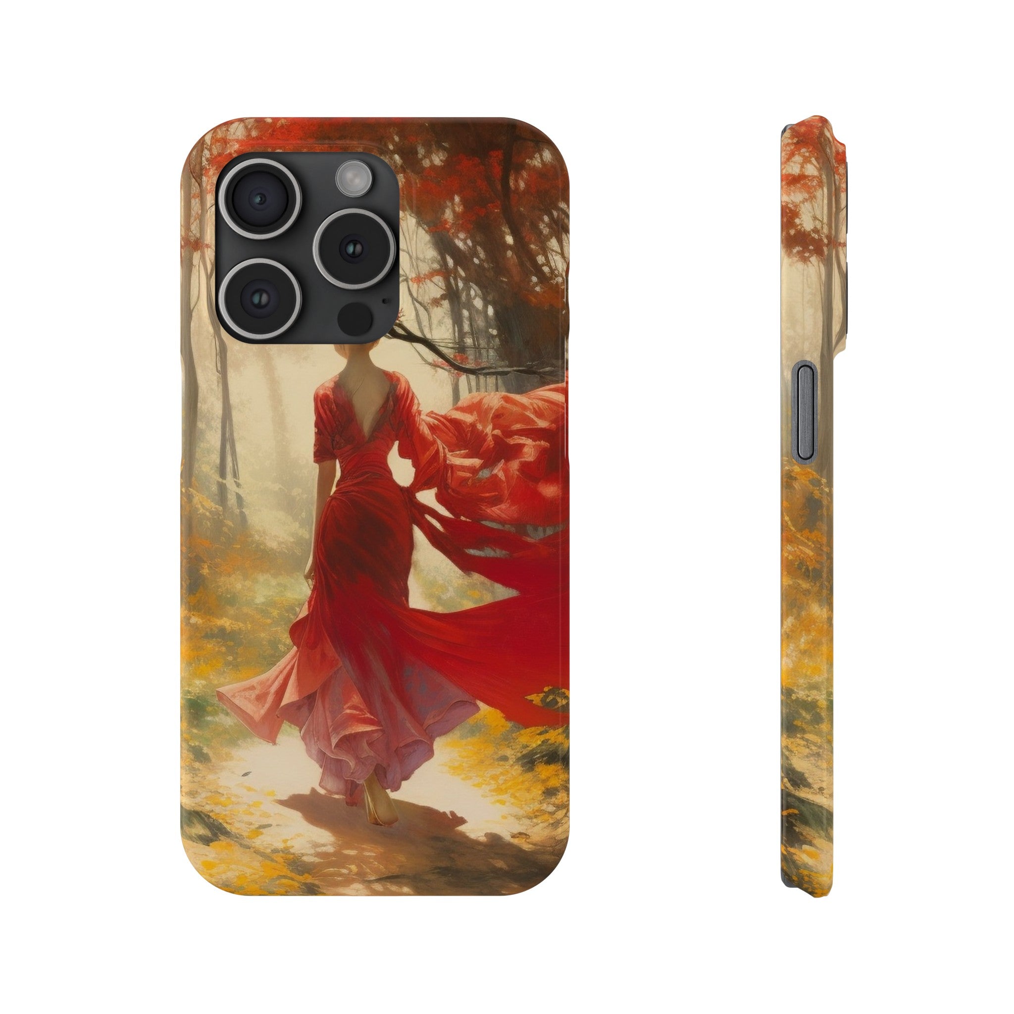 Crimson Journey Slim Phone Case