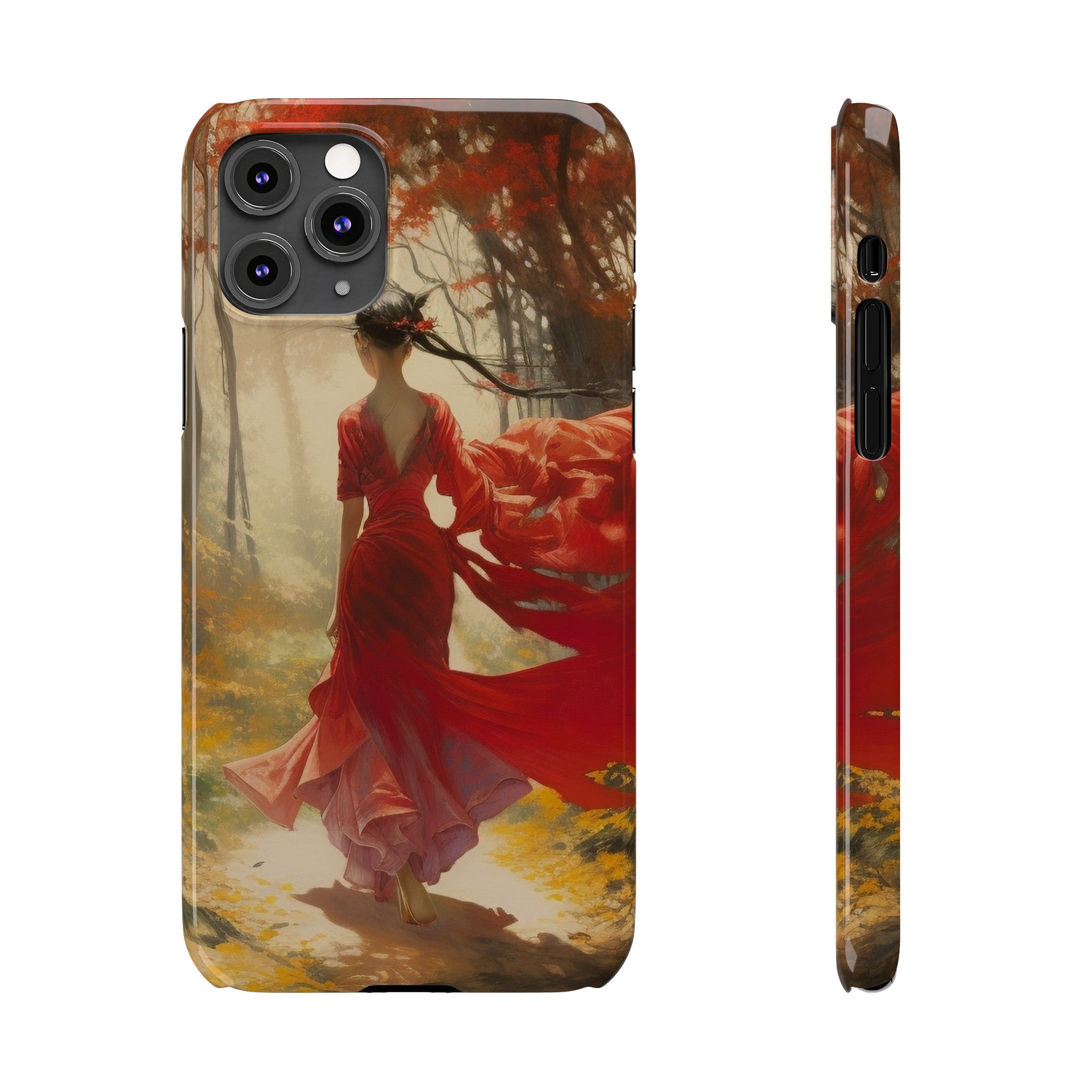 Crimson Journey Slim Phone Case