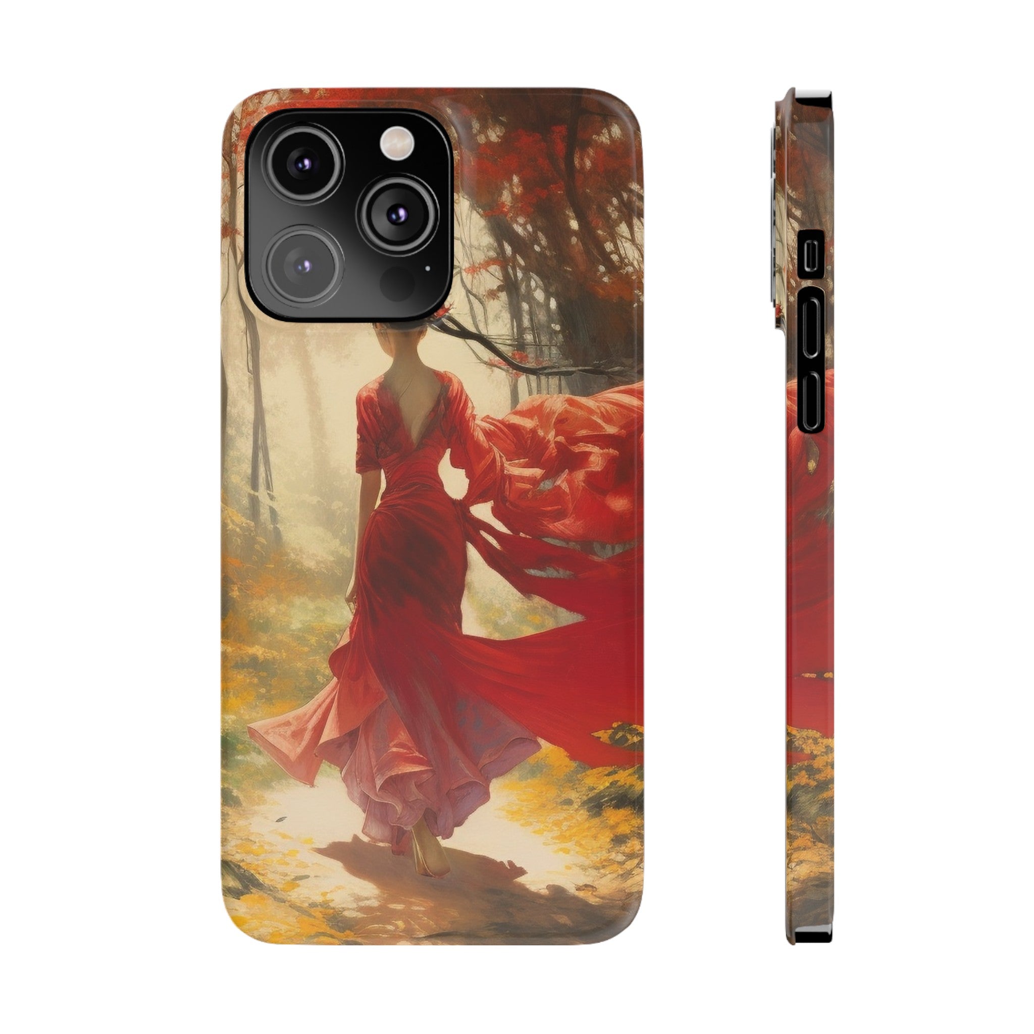 Crimson Journey Slim Phone Case