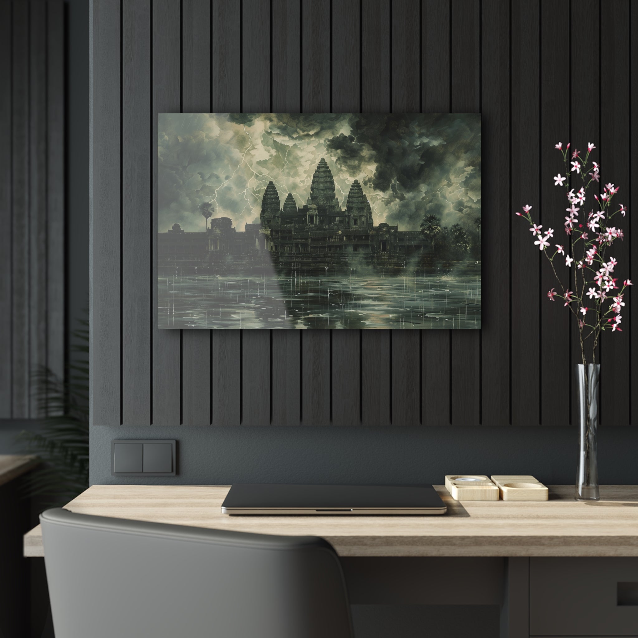 Stormy Majesty at Angkor Wat Acrylic Print