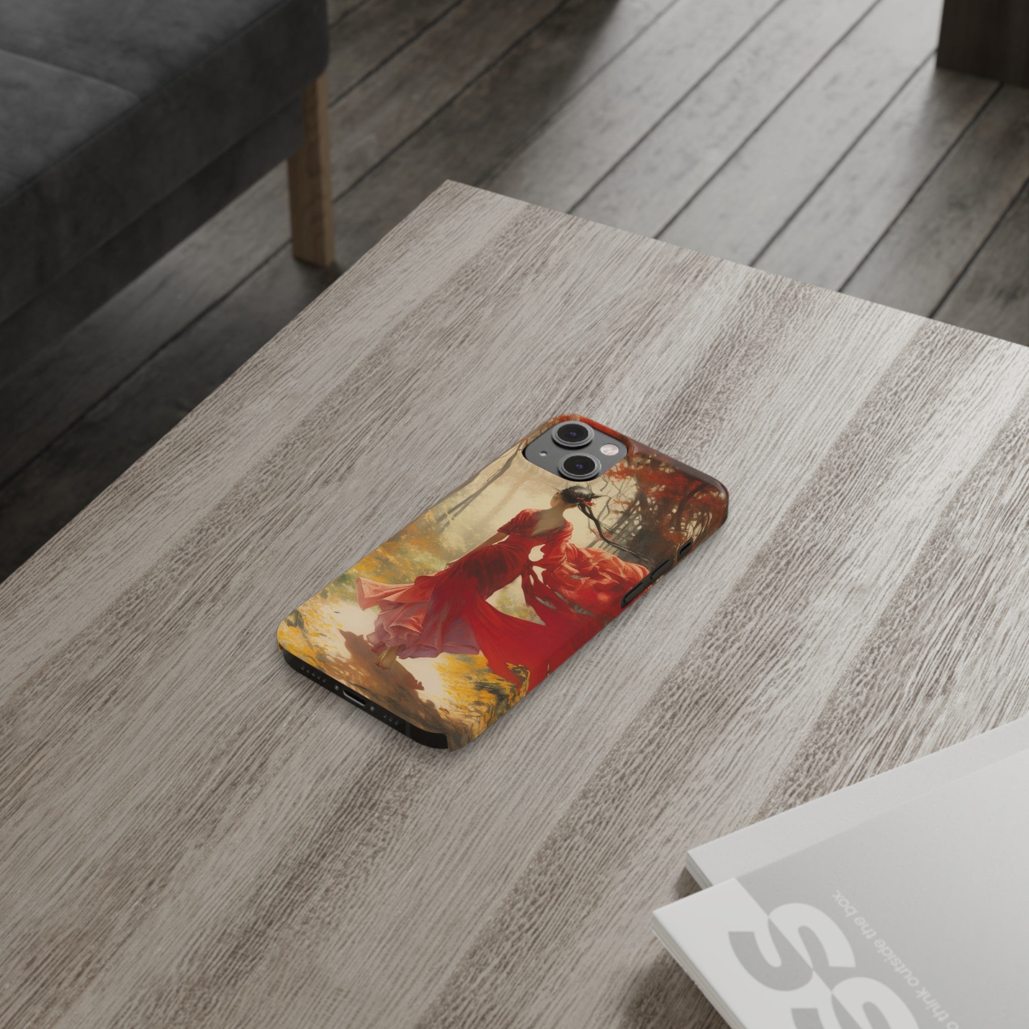 Crimson Journey Slim Phone Case