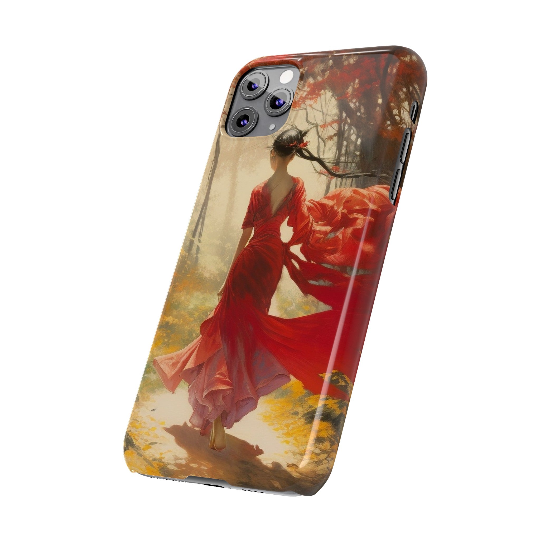 Crimson Journey Slim Phone Case