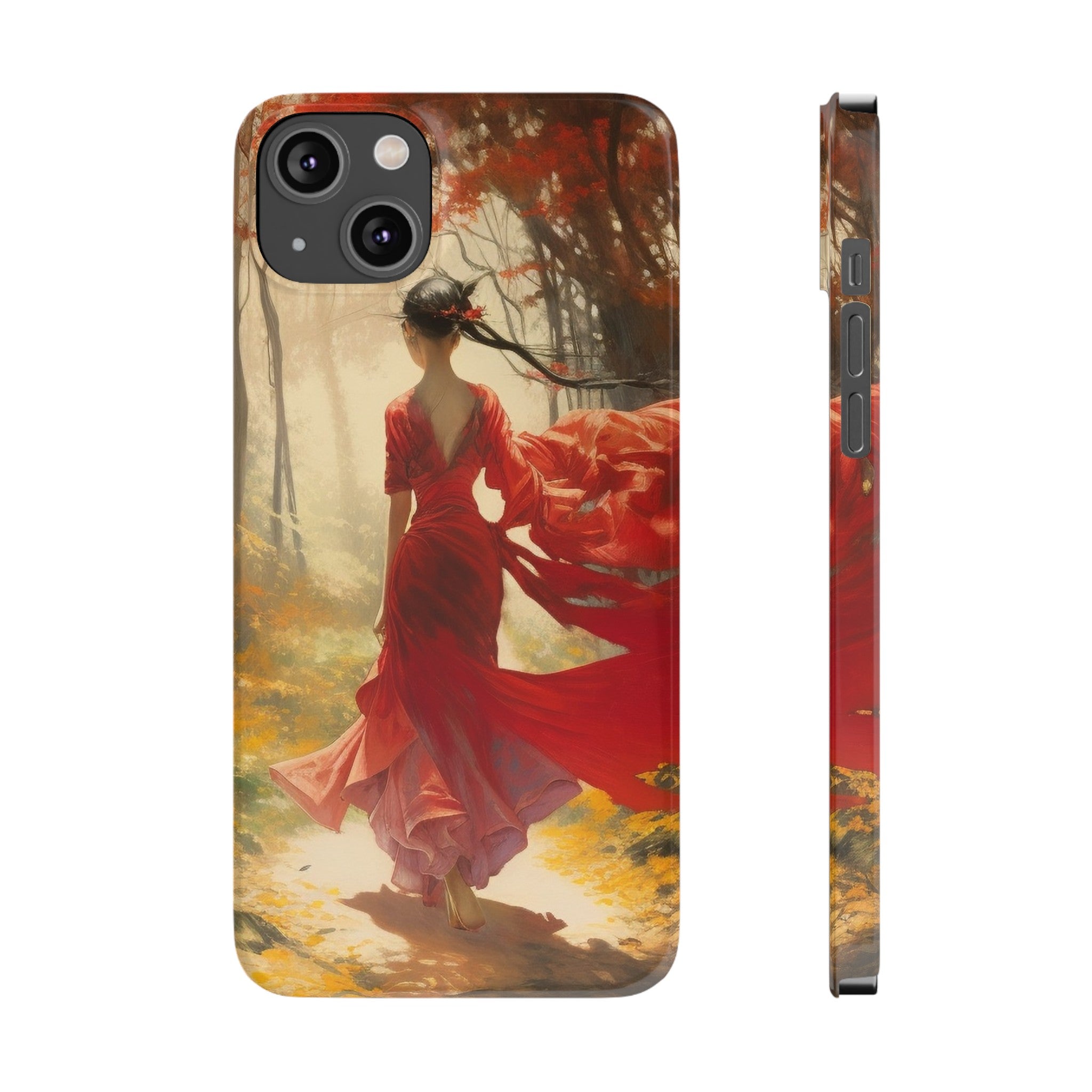 Crimson Journey Slim Phone Case