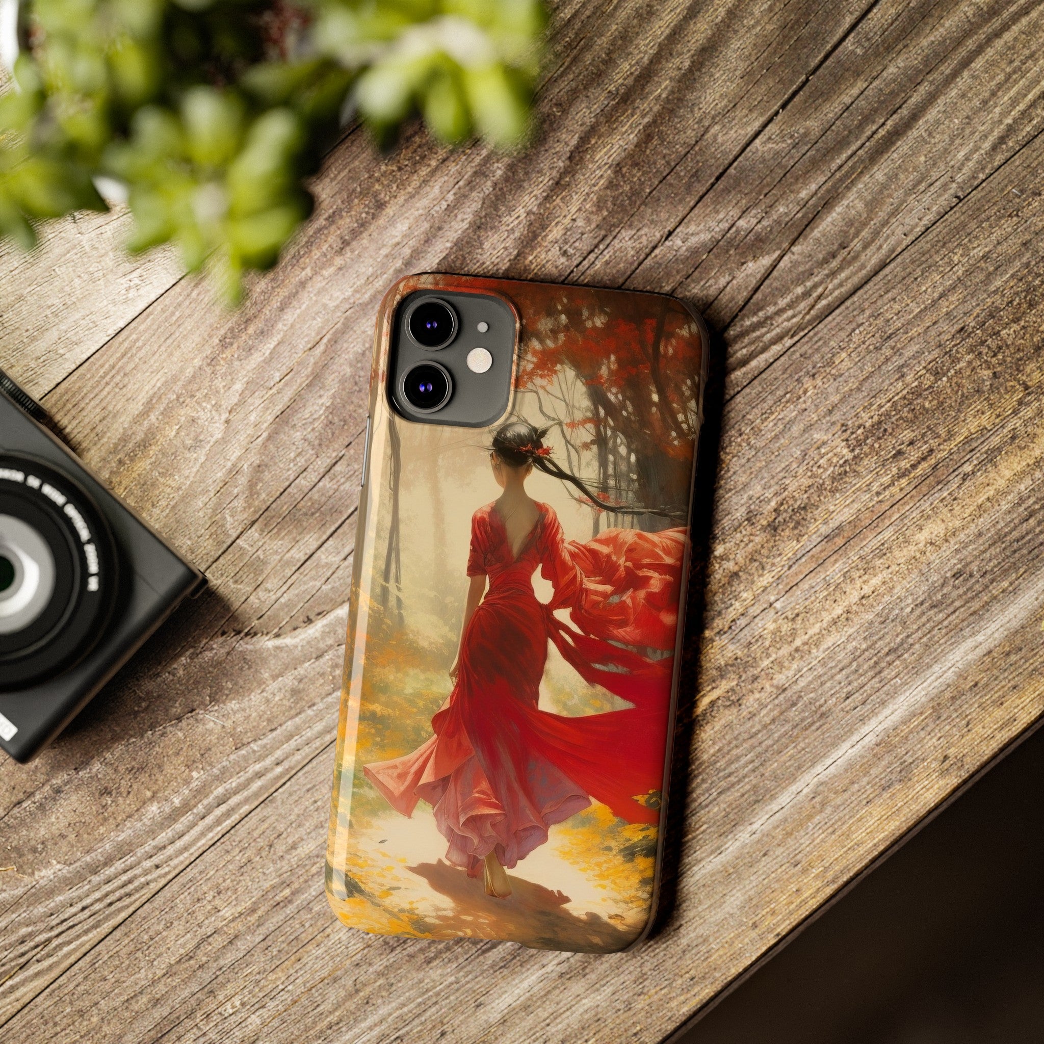 Crimson Journey Slim Phone Case