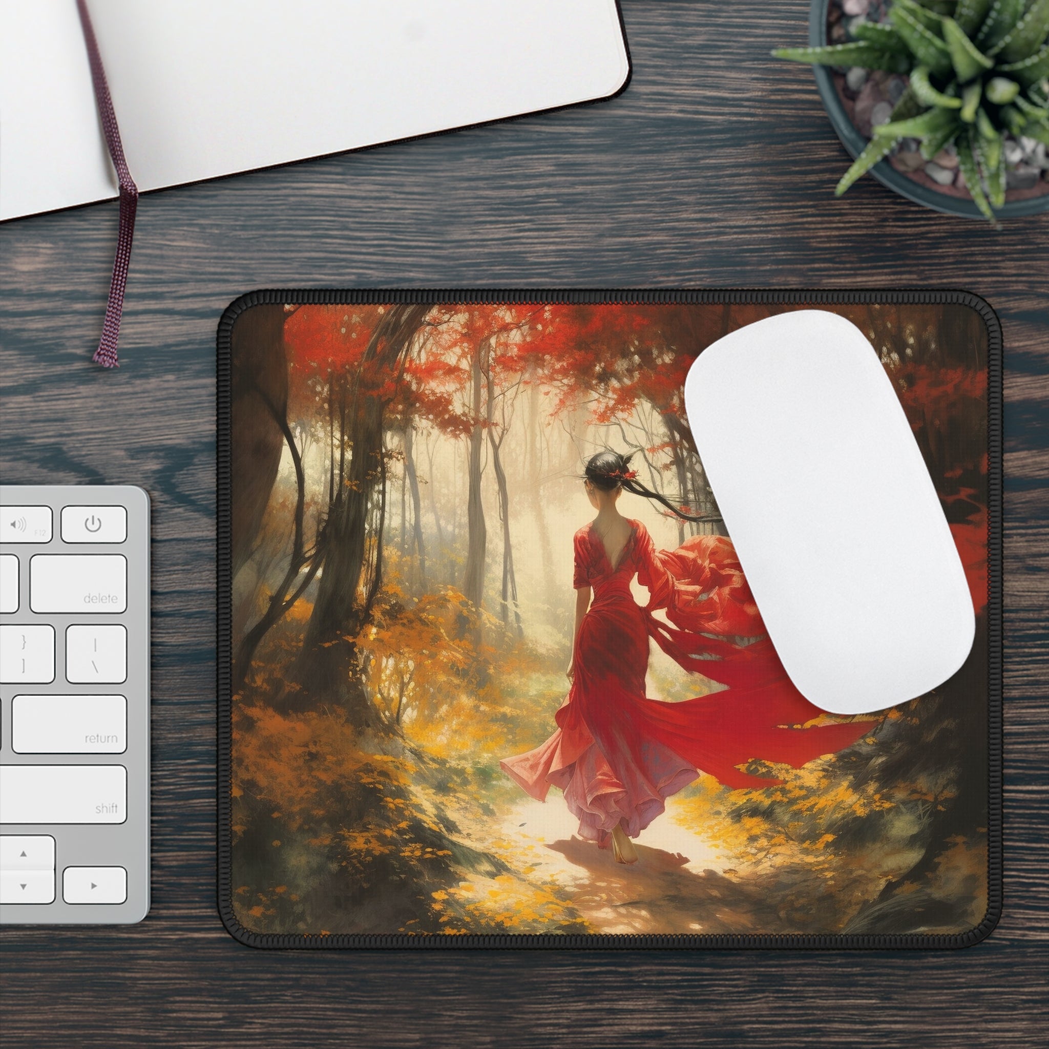 Crimson Journey Mouse Pad