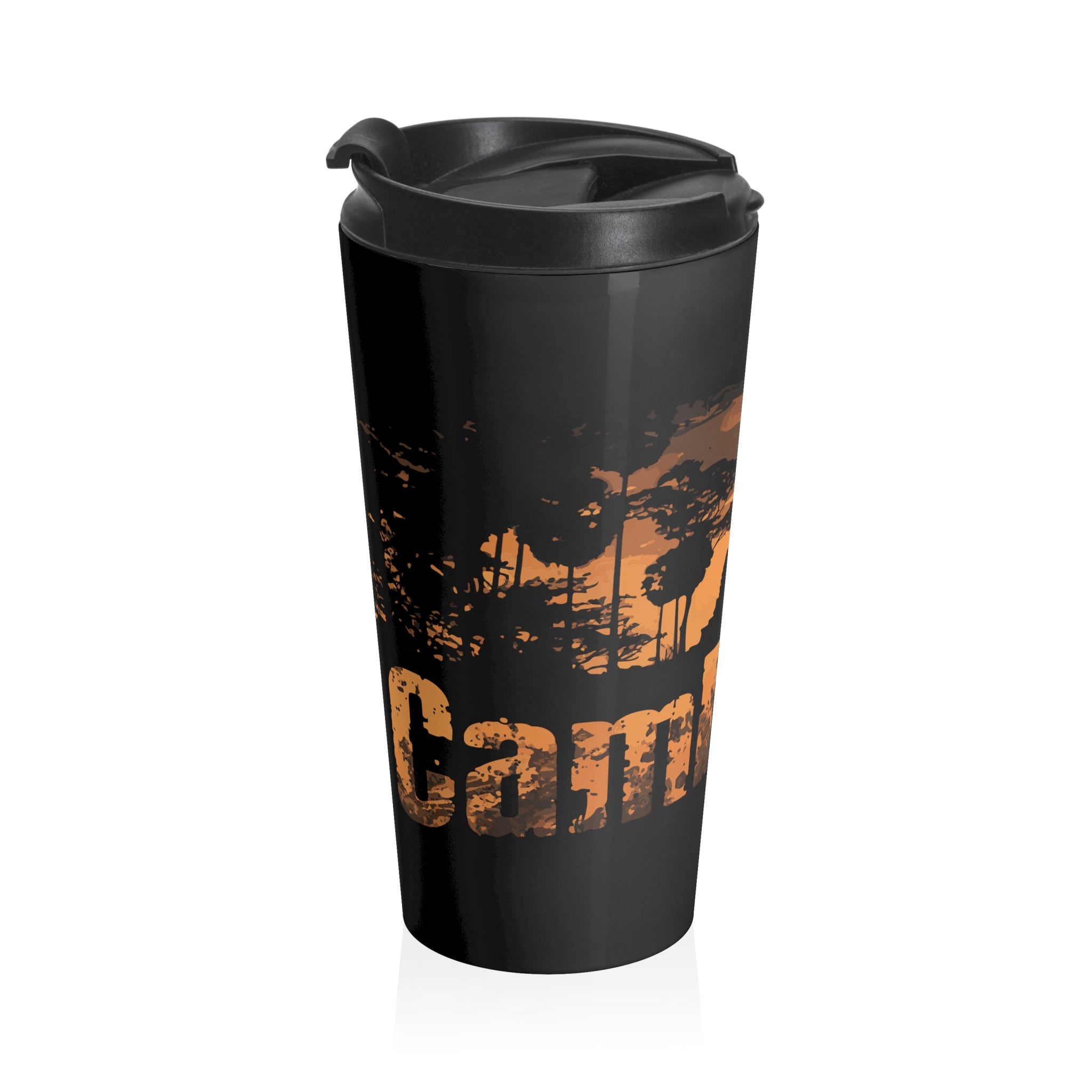 Silhouette of Angkor Wat Cambodia Travel Mug