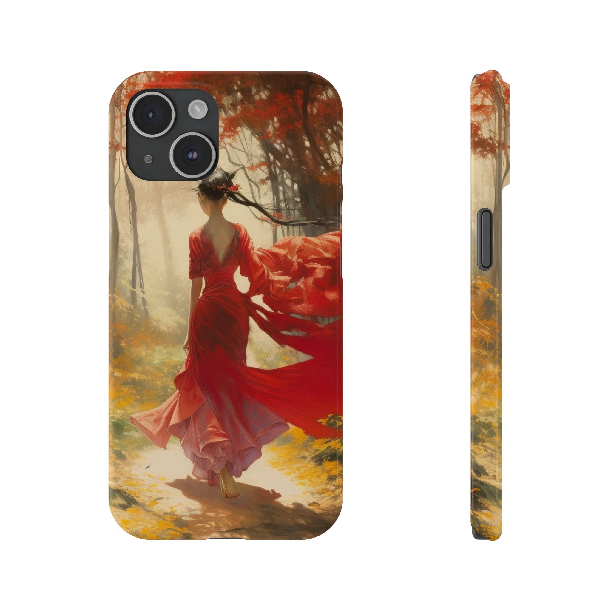 Crimson Journey Slim Phone Case