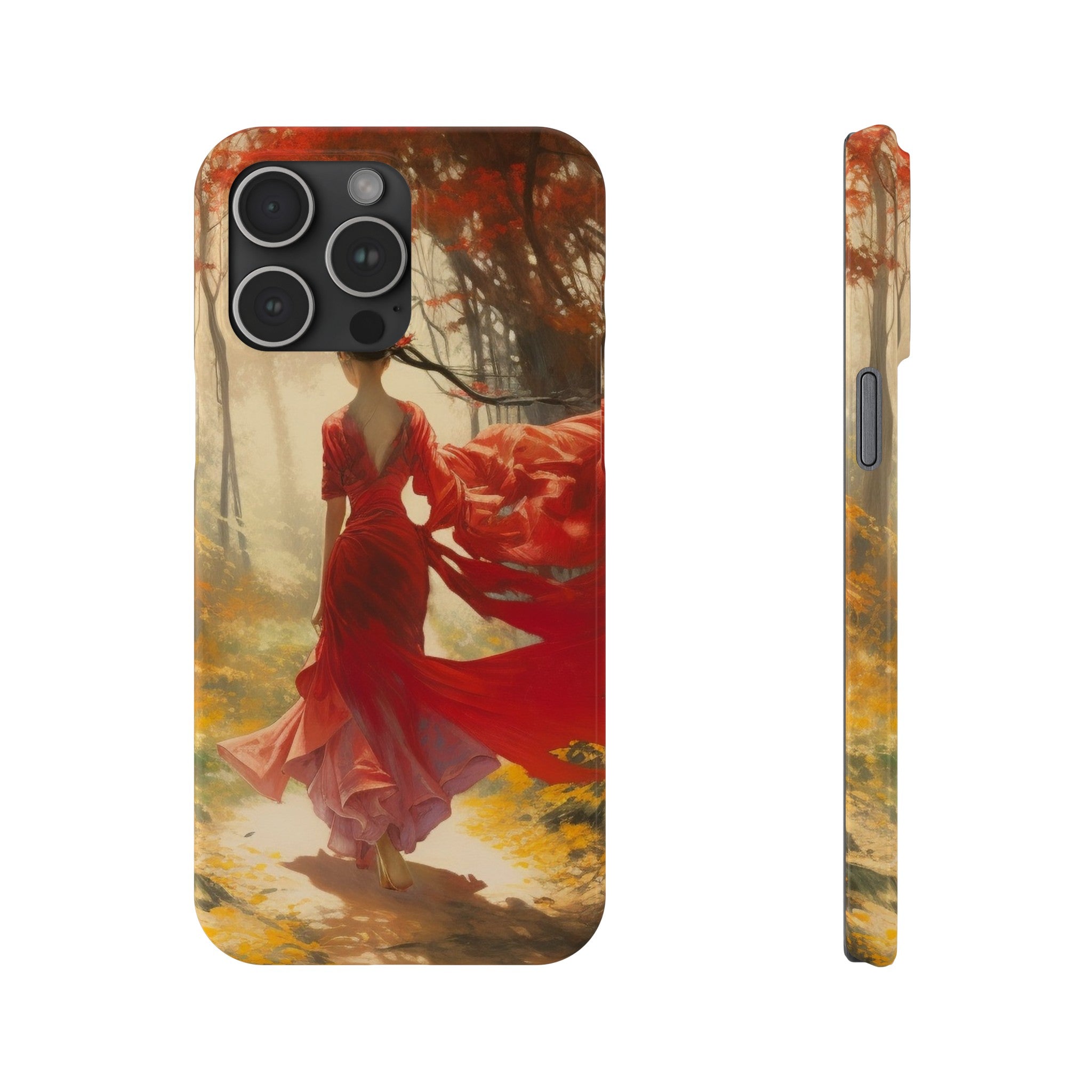 Crimson Journey Slim Phone Case