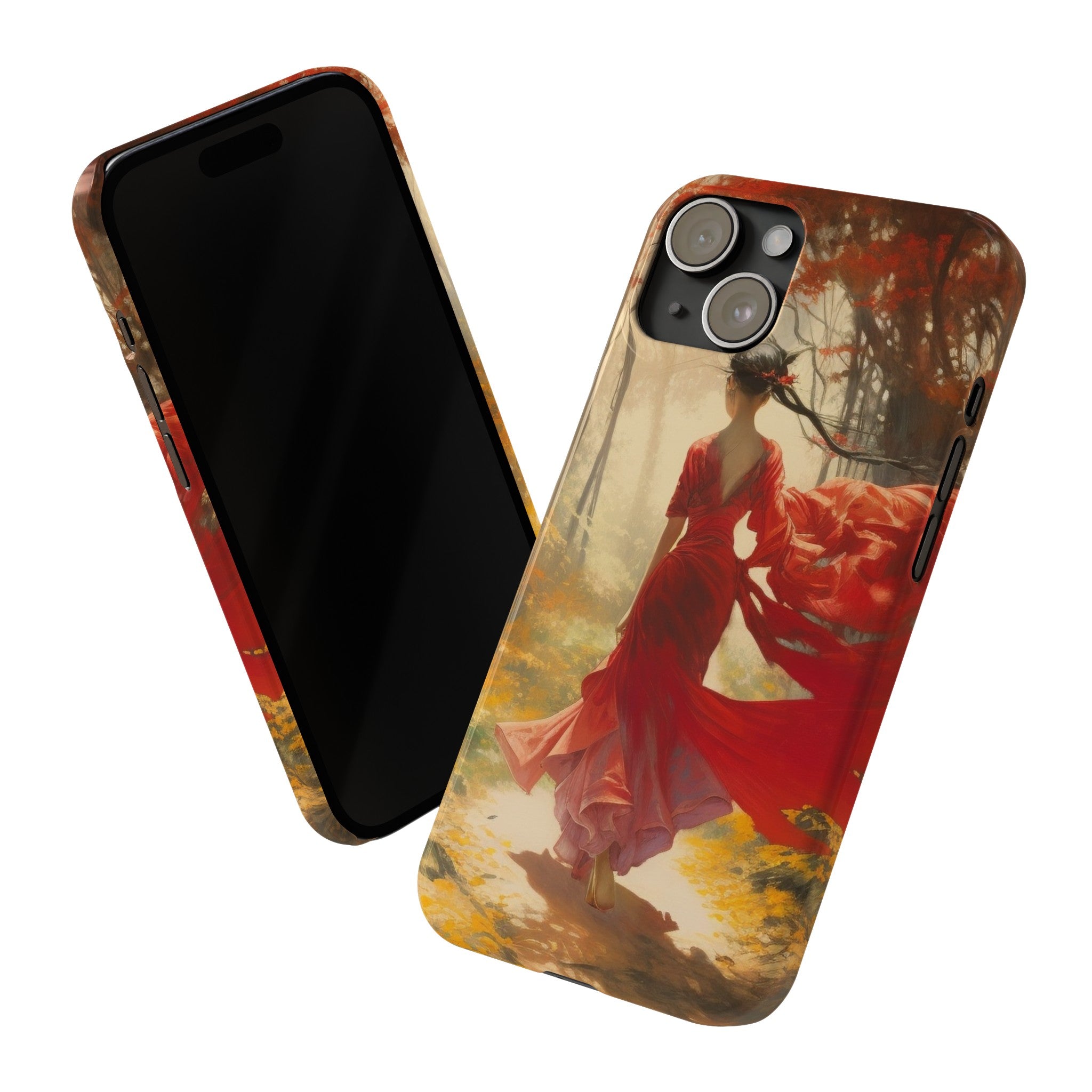 Crimson Journey Slim Phone Case