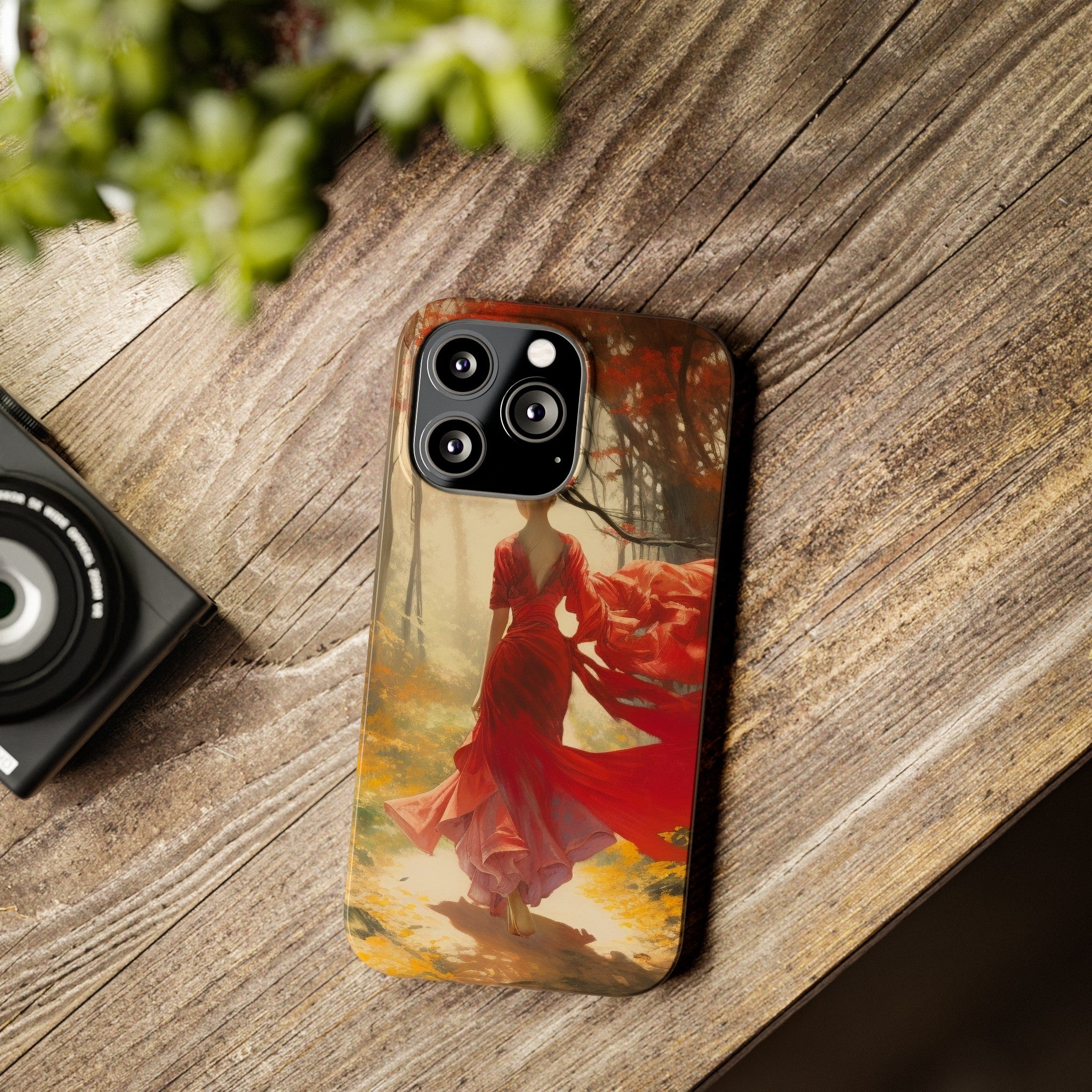 Crimson Journey Slim Phone Case