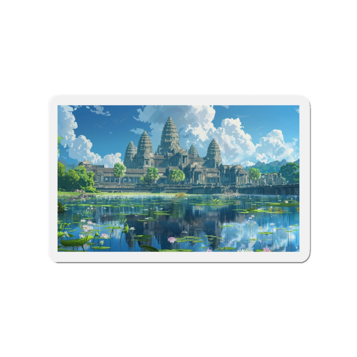 Daytime Serenity at Angkor Wat Magnet