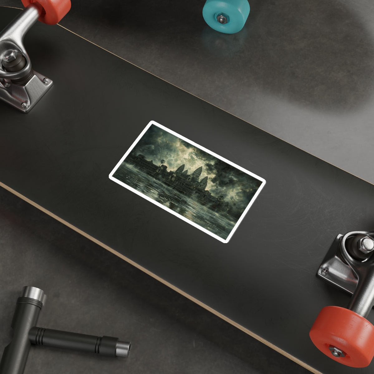 Stormy Majesty at Angkor Wat Sticker (Premium)
