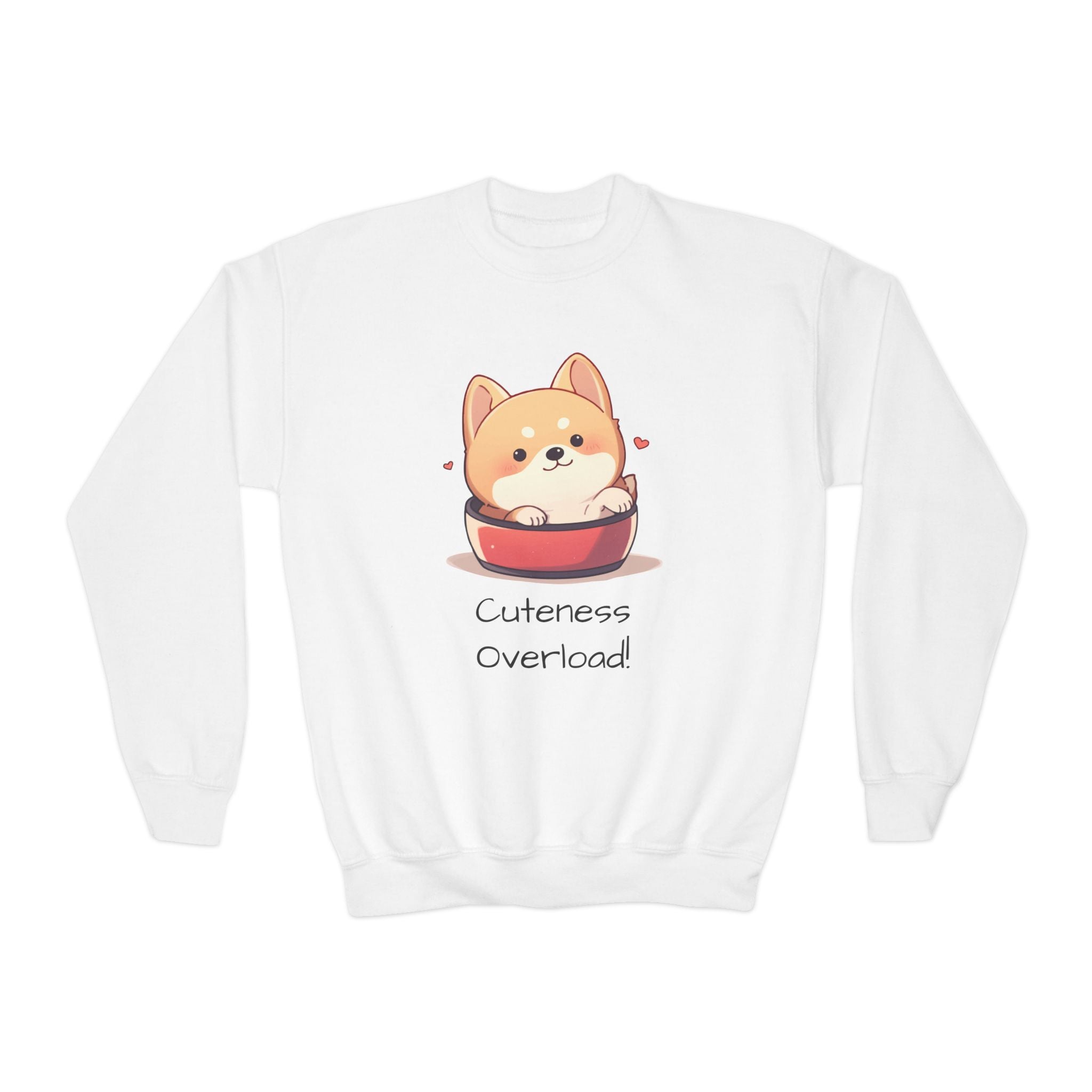 Cuteness Overload Youth Crewneck Sweatshirt