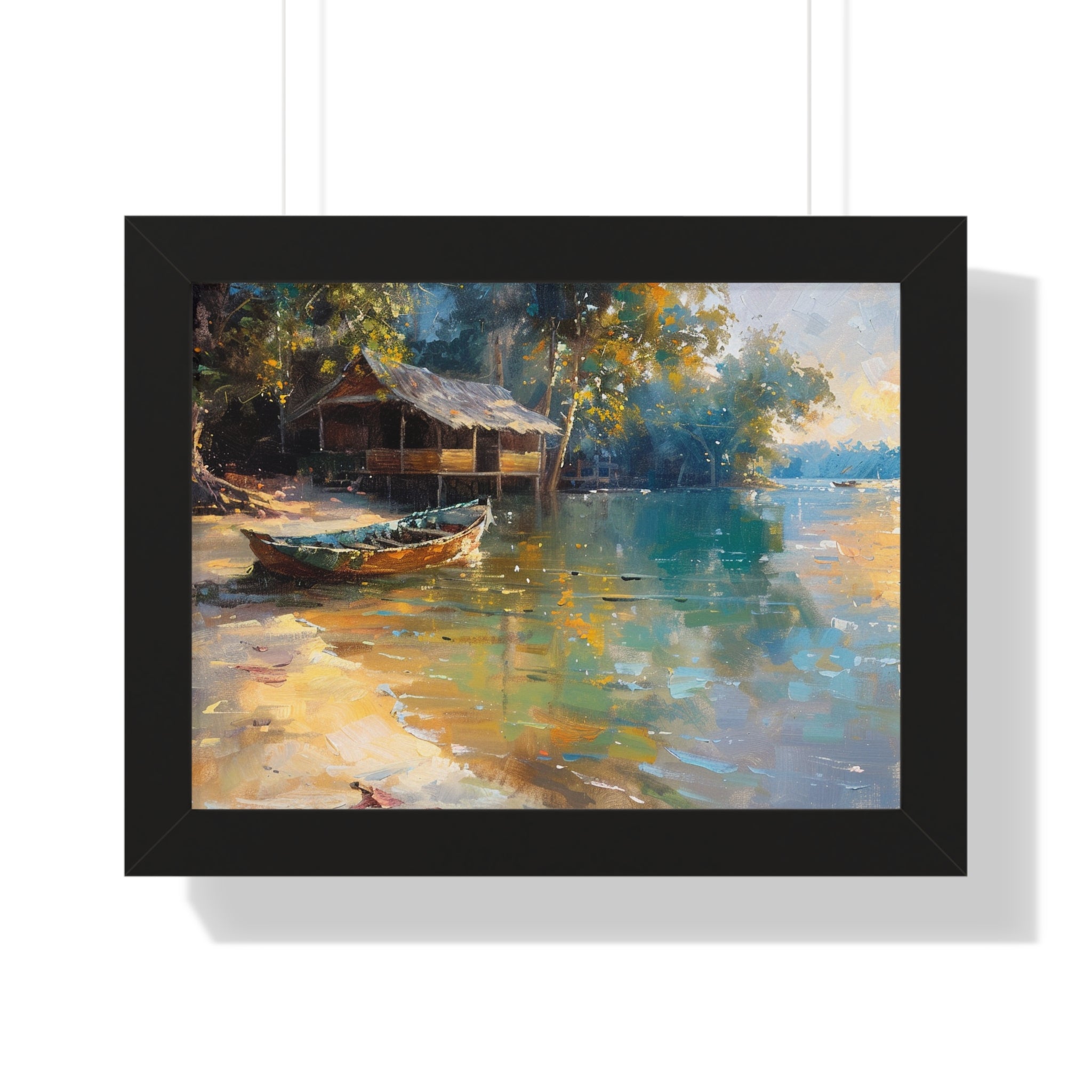 Fishing Village Framed Poster