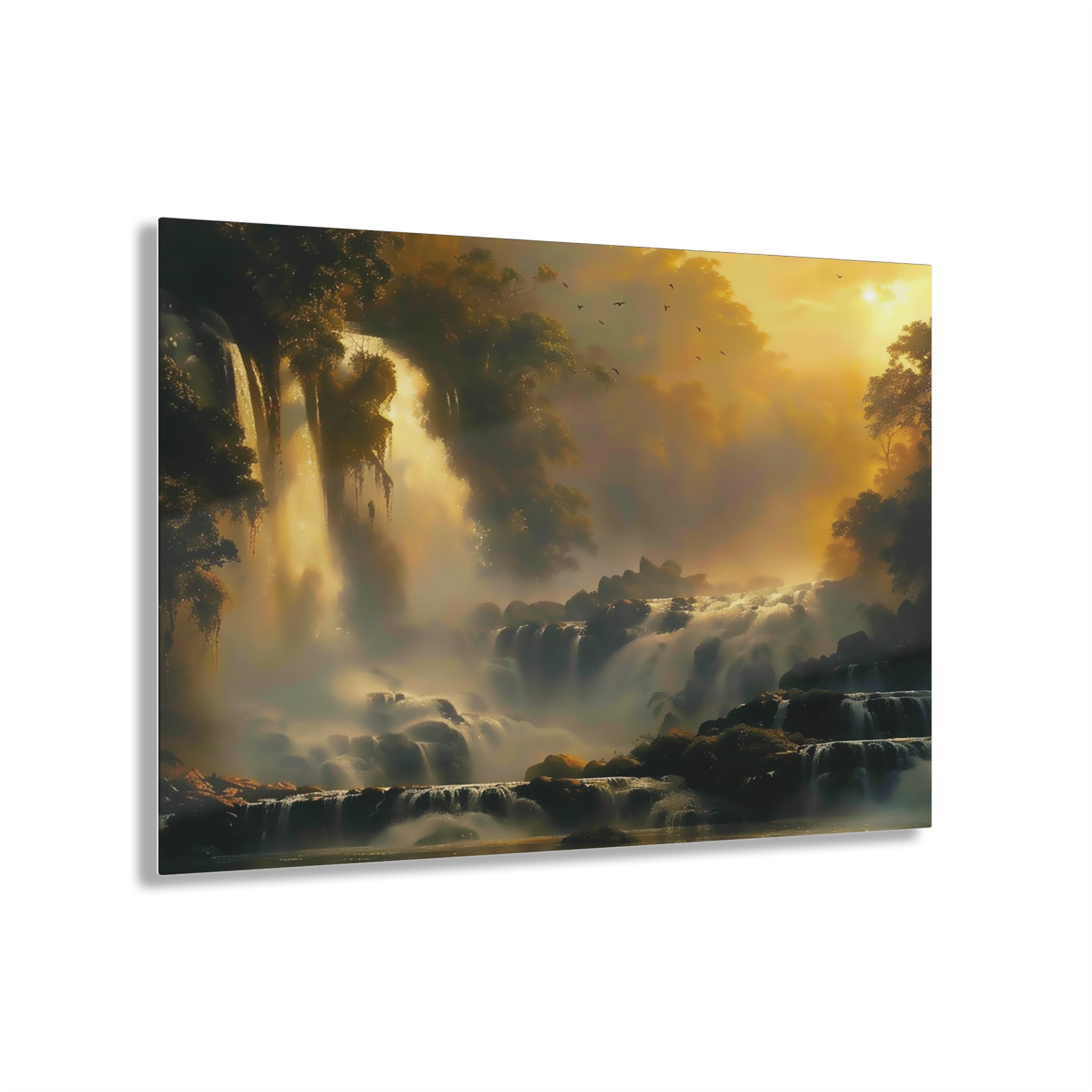 Sunset Waterfalls Acrylic Print