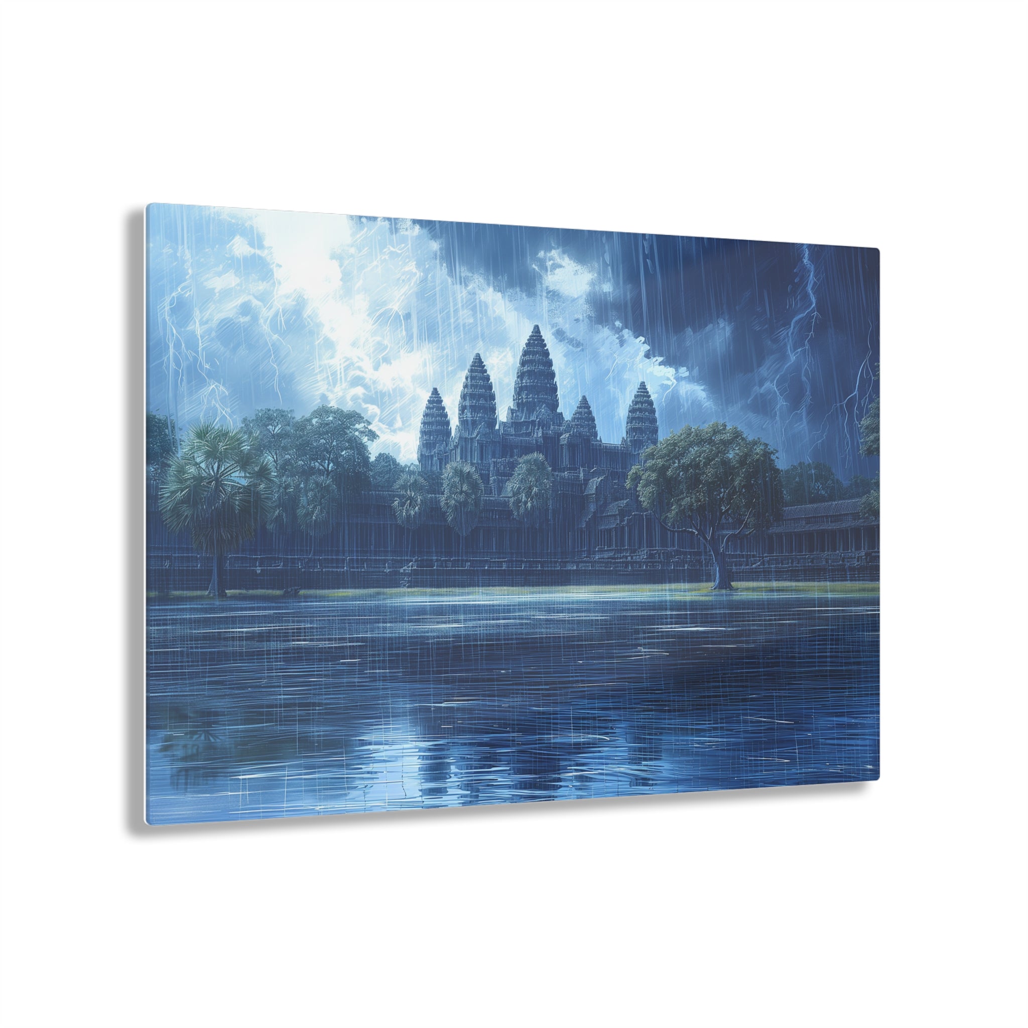 Thunderstorm Over Angkor Wat Acrylic Print