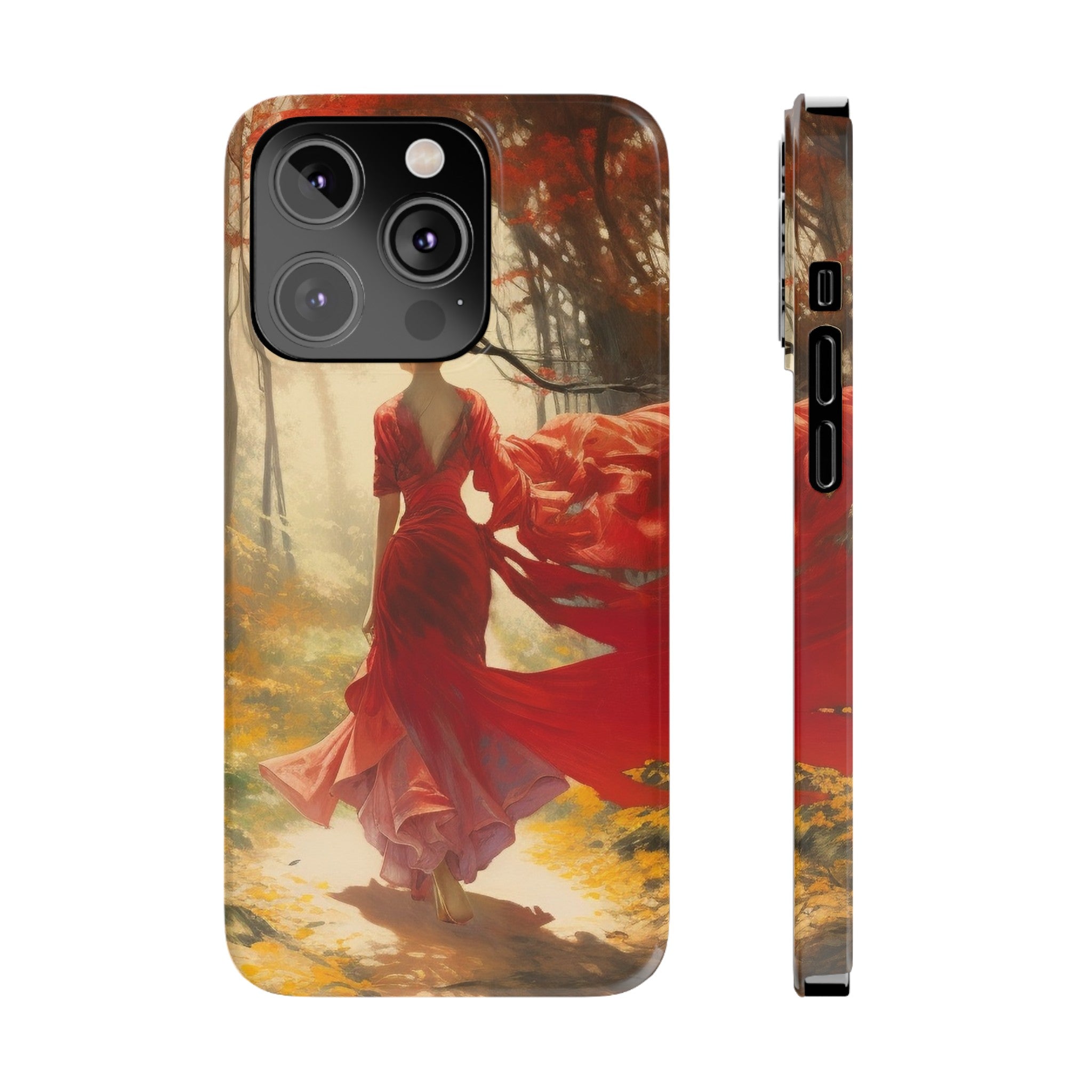 Crimson Journey Slim Phone Case