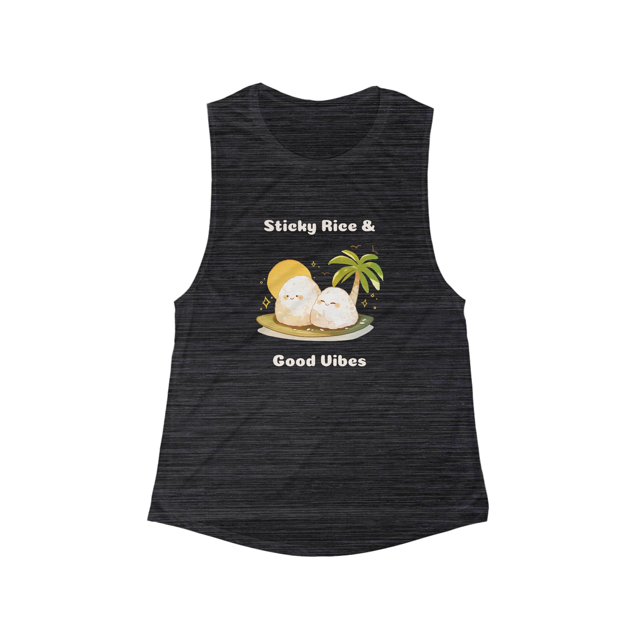 Sticky Rice & Good Vibes - Women's Flowy Tank Top