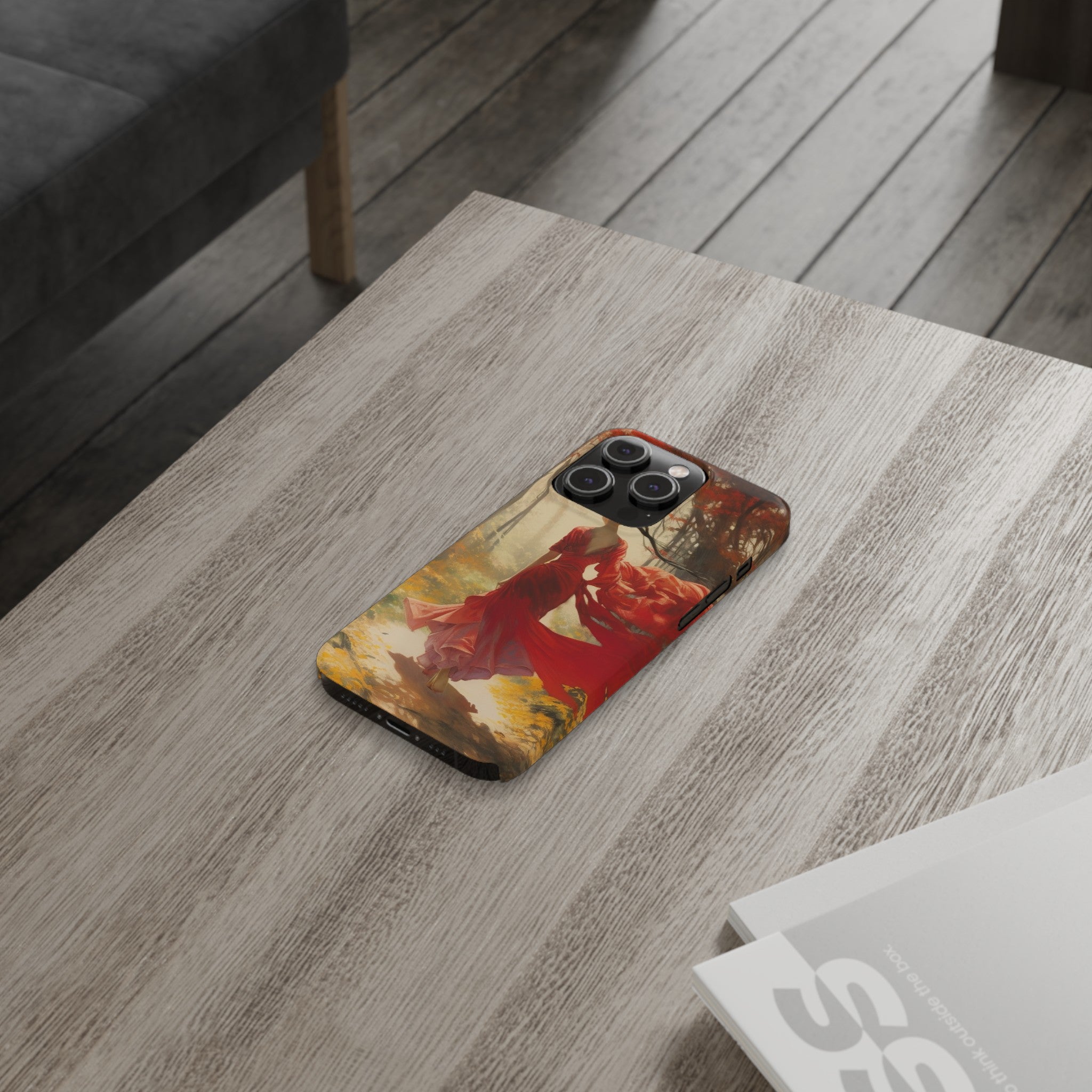 Crimson Journey Slim Phone Case