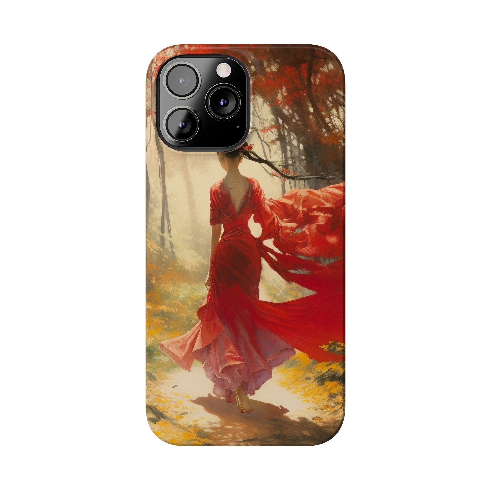 Crimson Journey Slim Phone Case