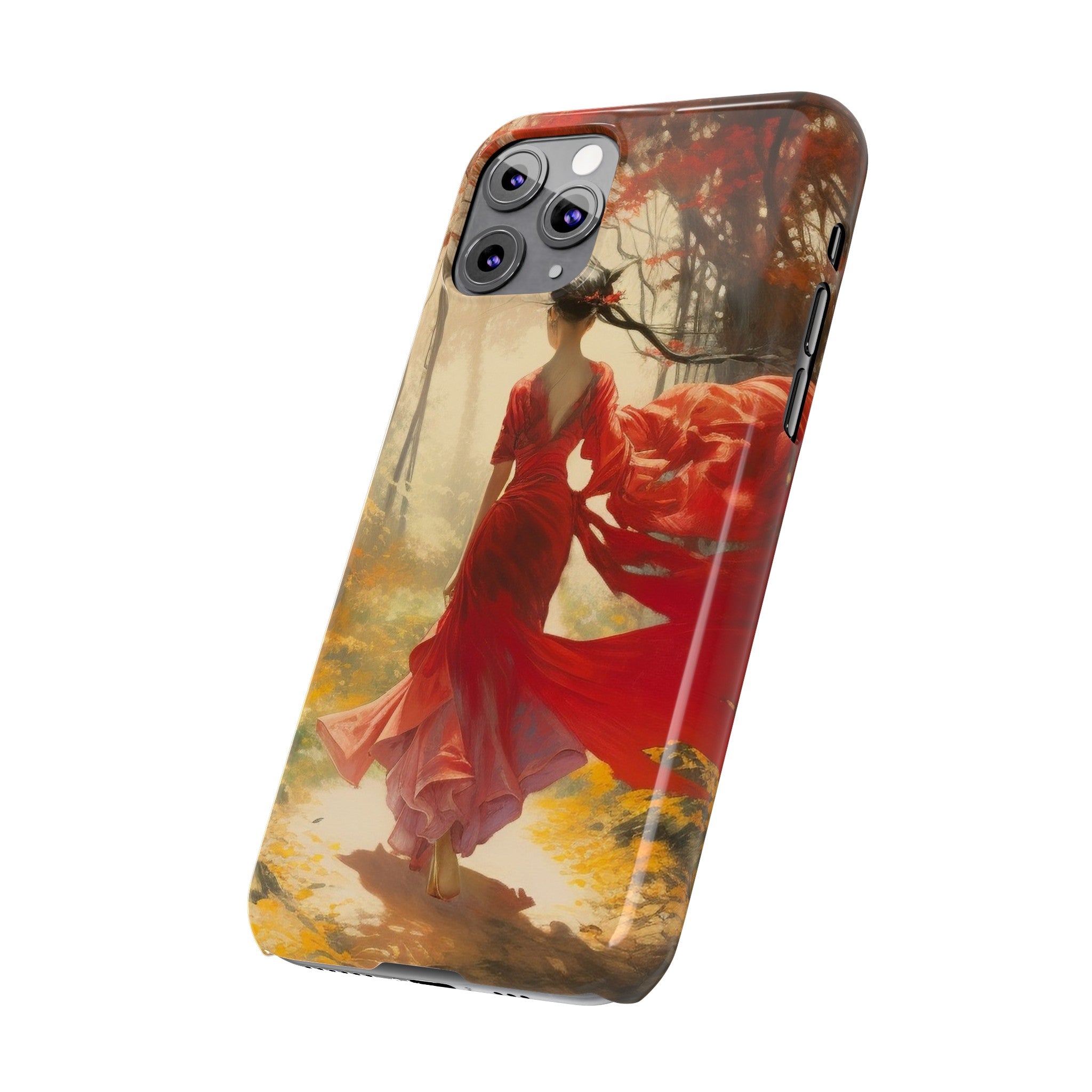 Crimson Journey Slim Phone Case