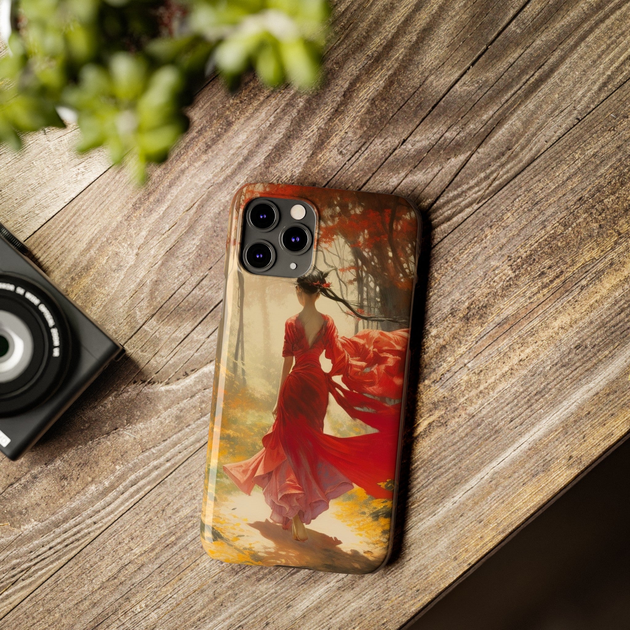 Crimson Journey Slim Phone Case