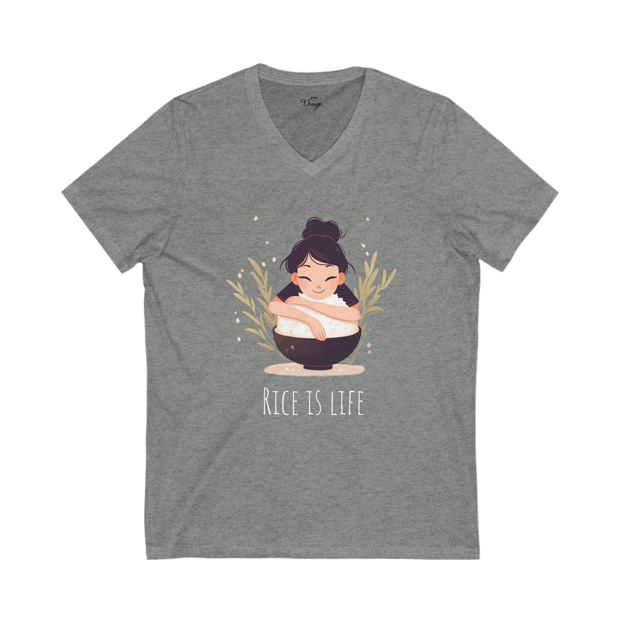 Rice Is Life - Women's V-Neck Tee