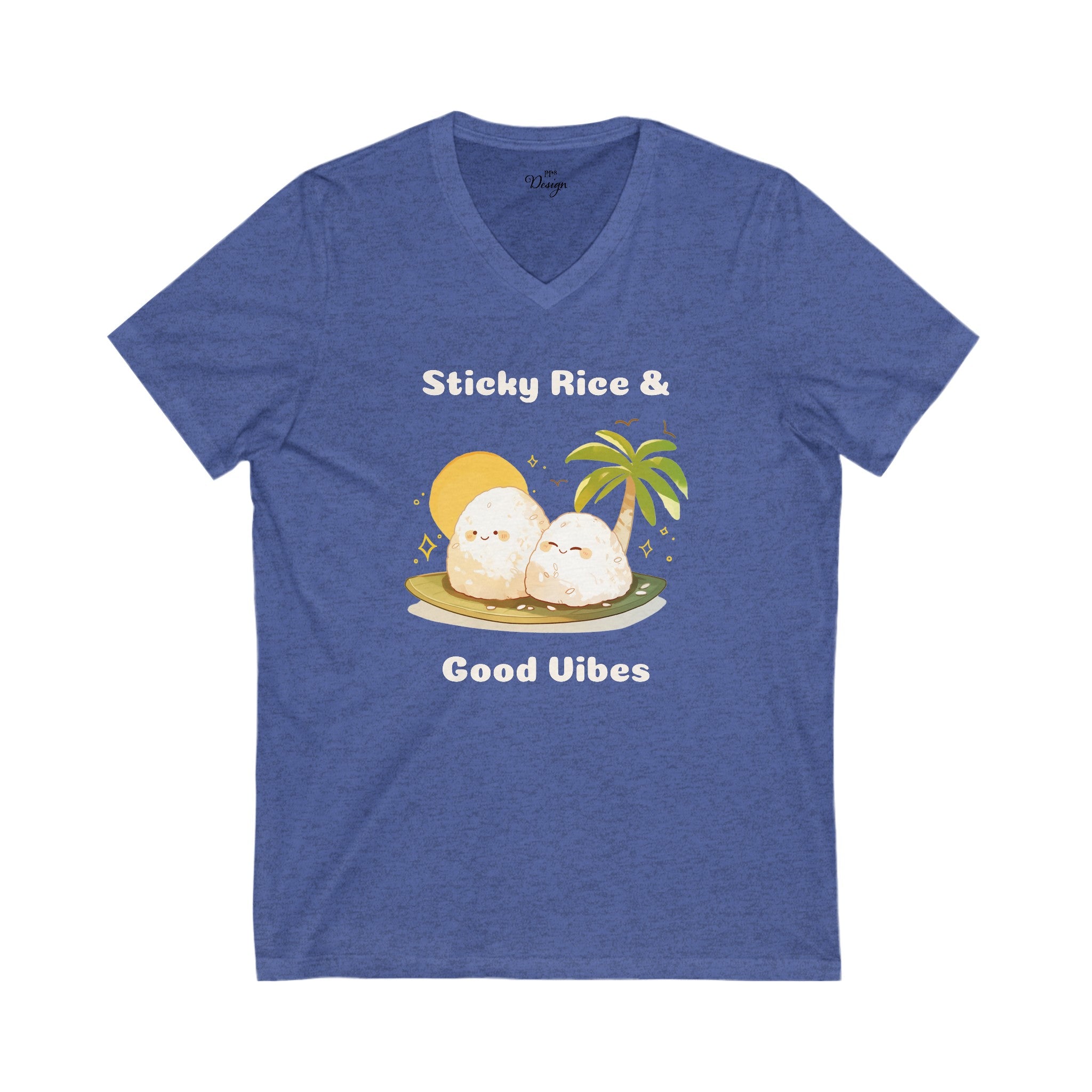 Sticky Rice & Good Vibes - Women's V-Neck Tee