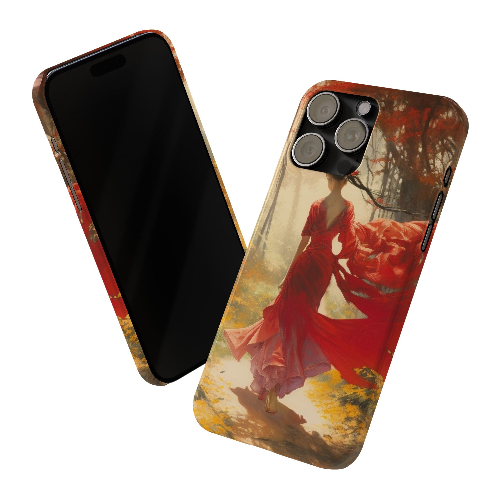 Crimson Journey Slim Phone Case