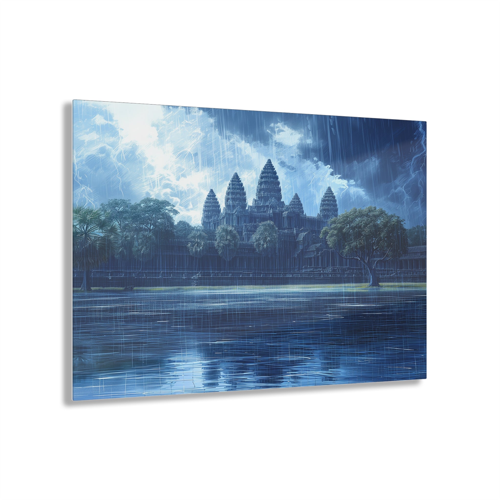 Thunderstorm Over Angkor Wat Acrylic Print