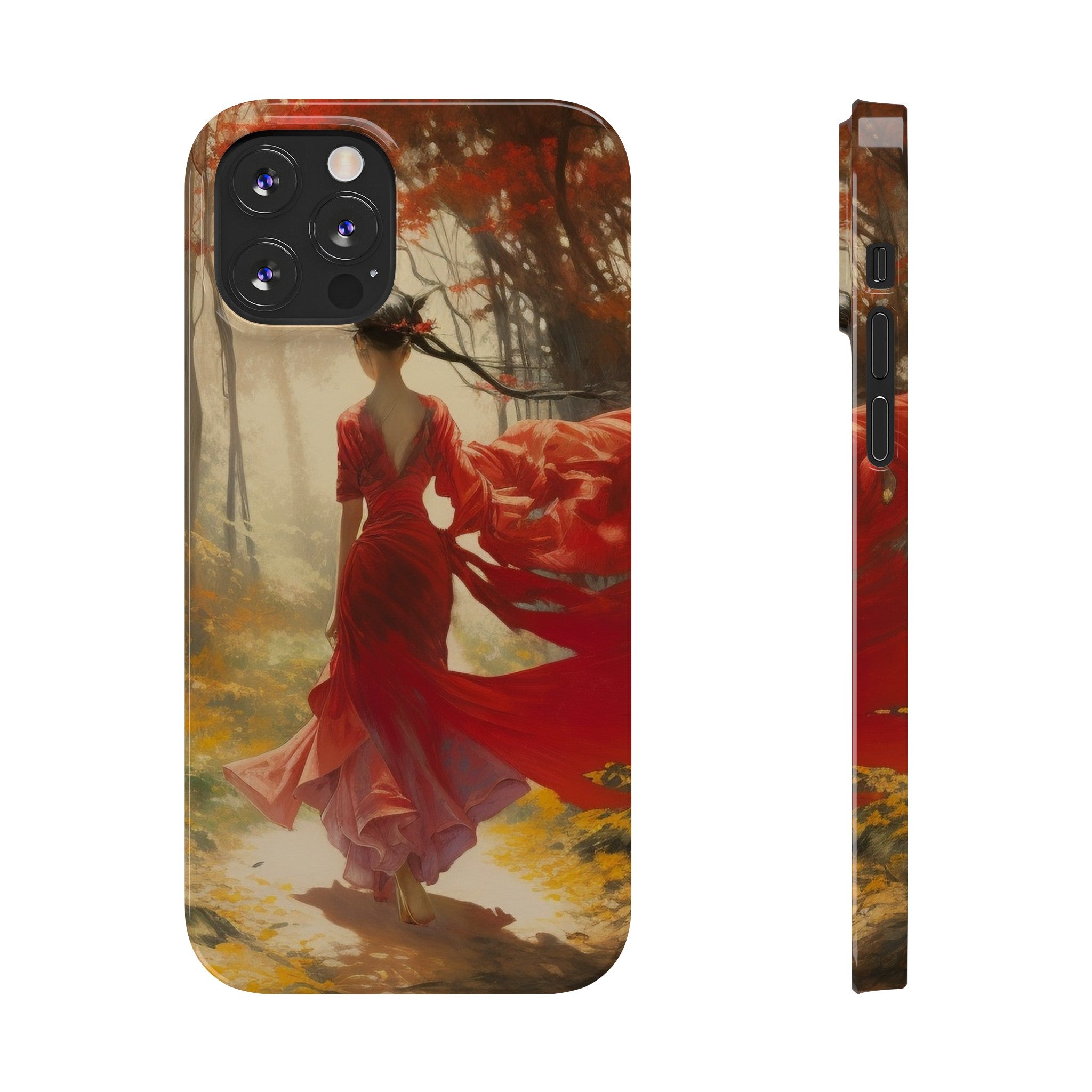 Crimson Journey Slim Phone Case