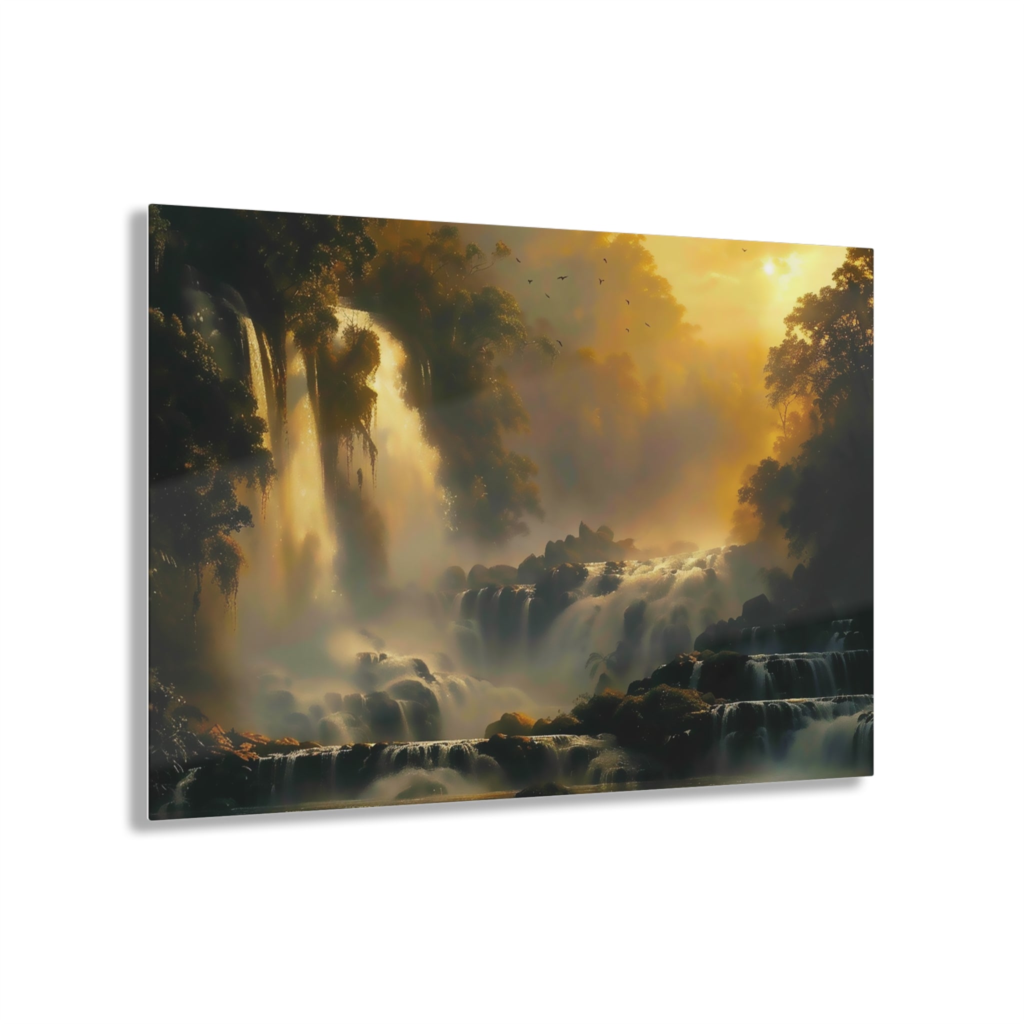 Sunset Waterfalls Acrylic Print