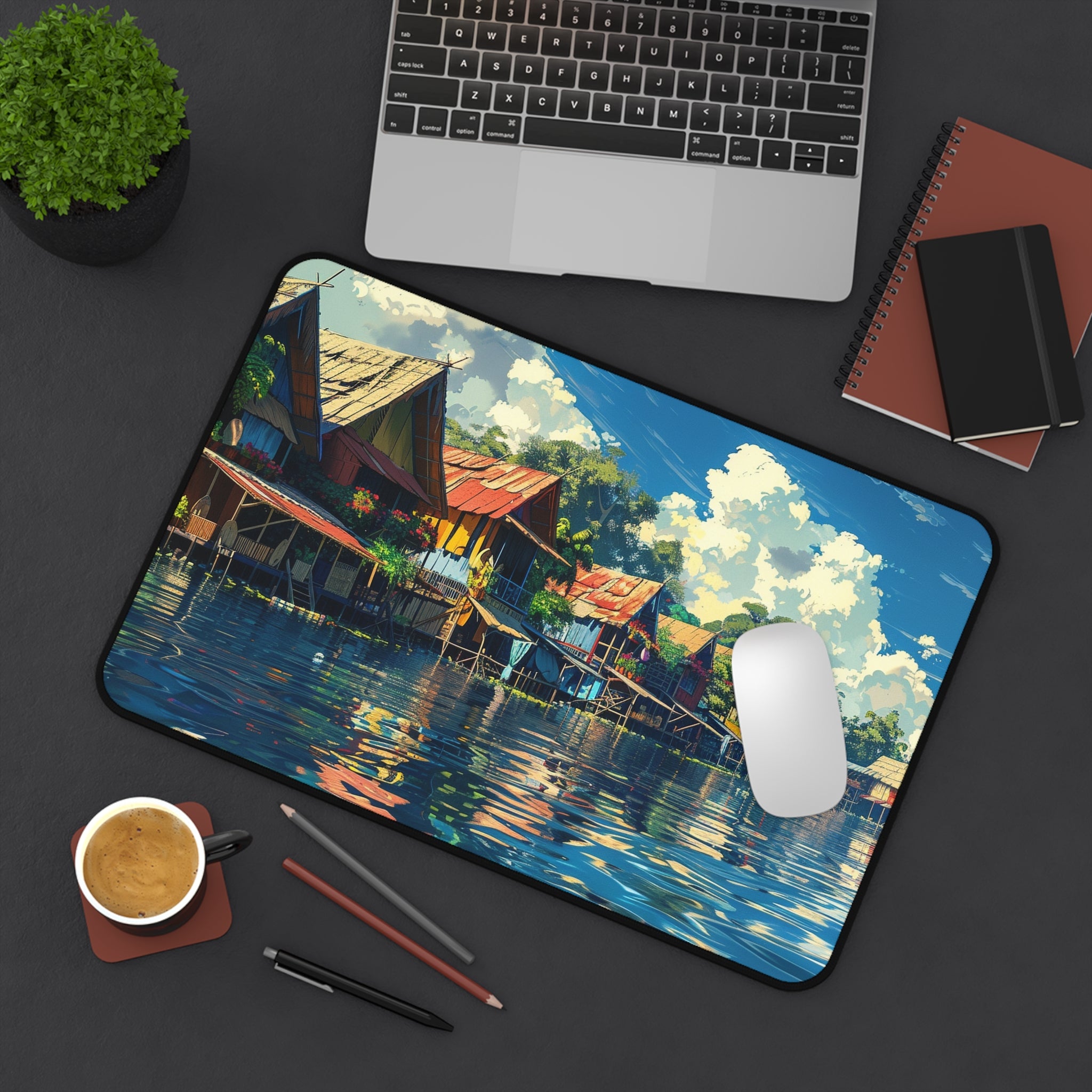 Floating Village Serenity Desk Mat