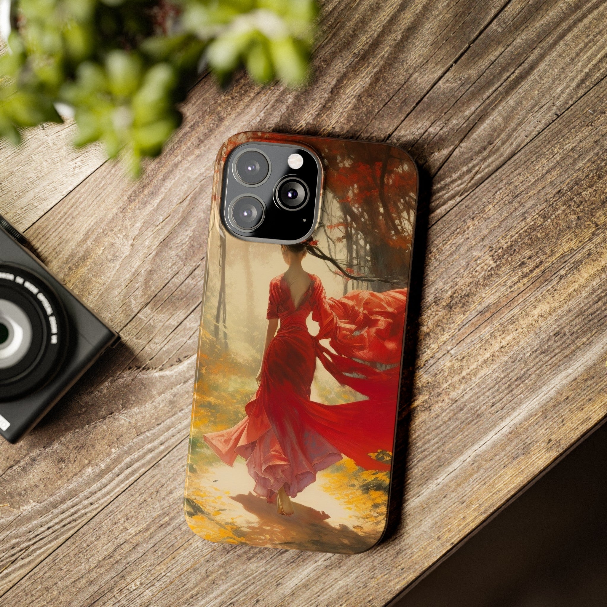 Crimson Journey Slim Phone Case