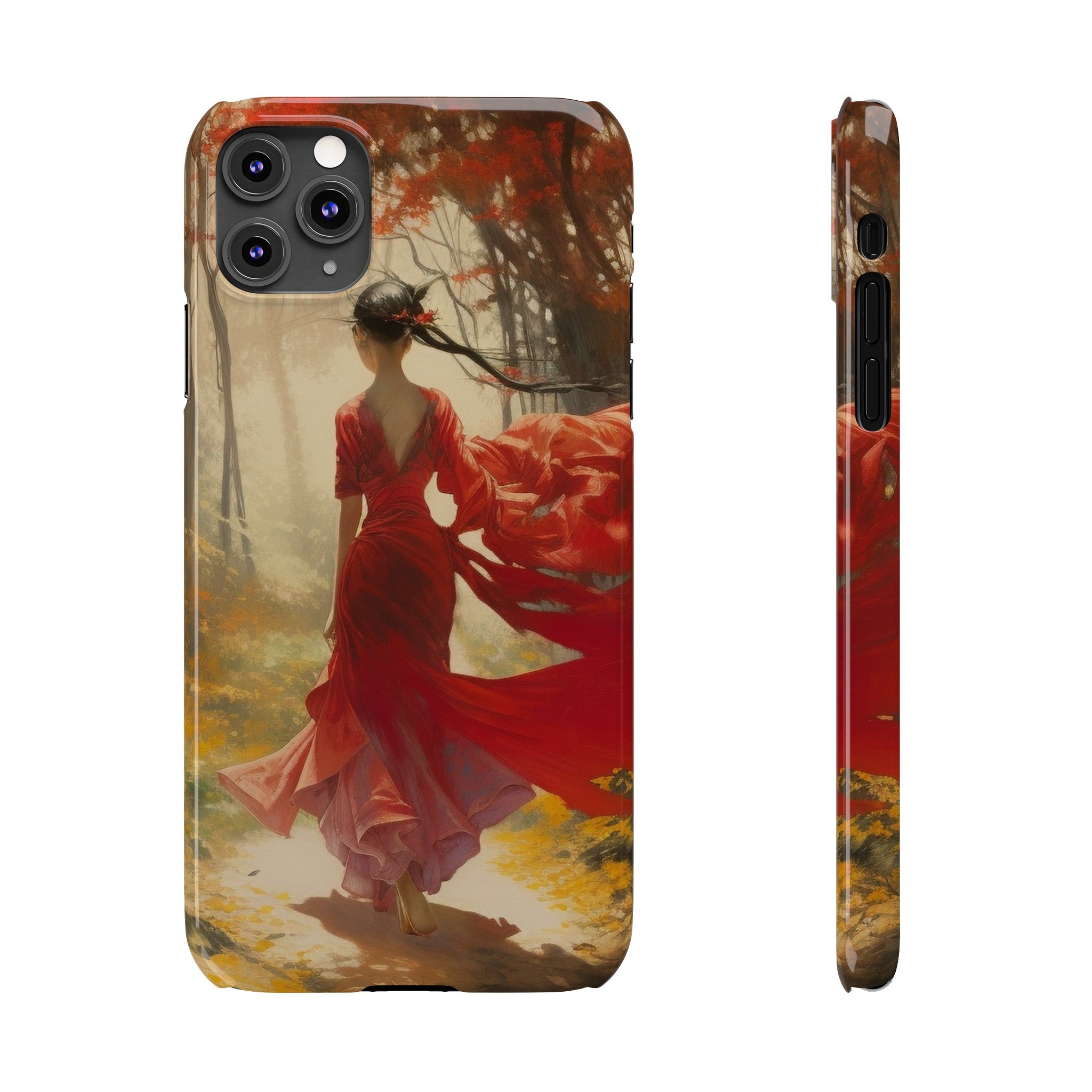 Crimson Journey Slim Phone Case