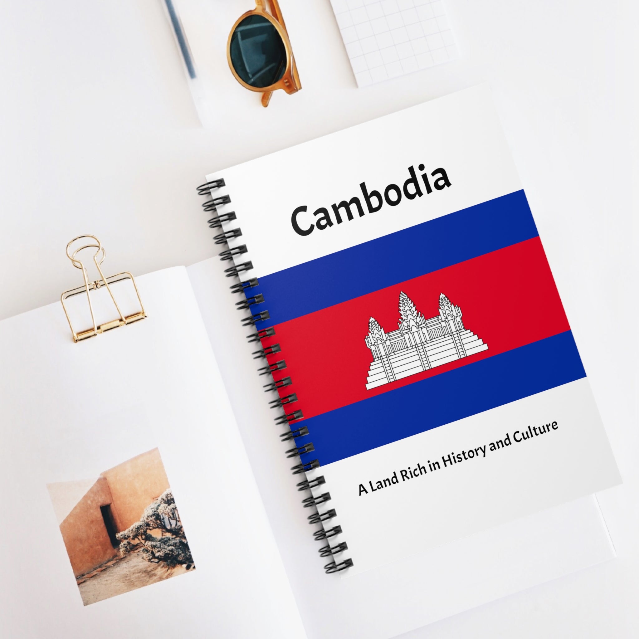 Cambodia: A Land Rich in History and Culture Spiral Notebook