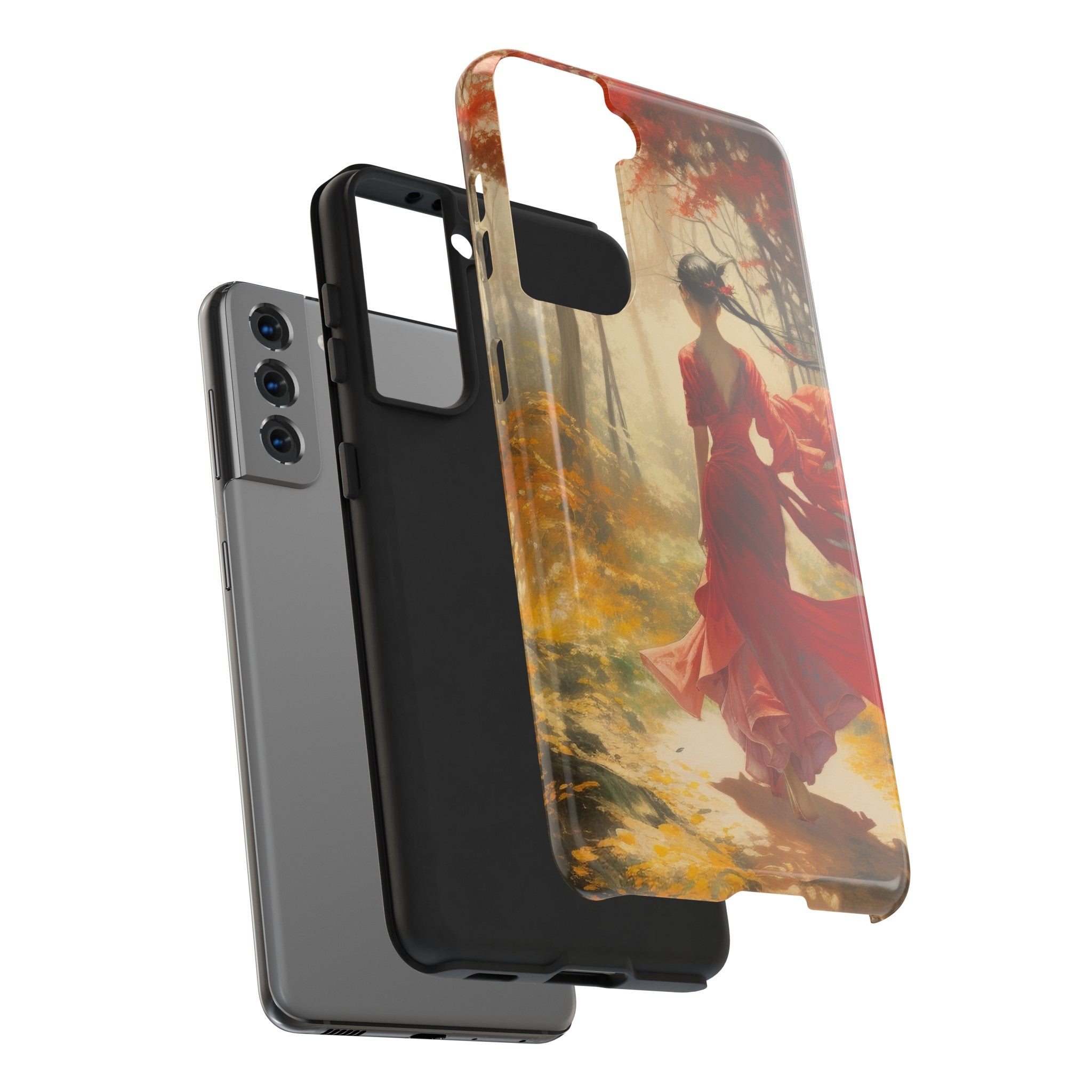 Crimson Journey Tough Phone Case