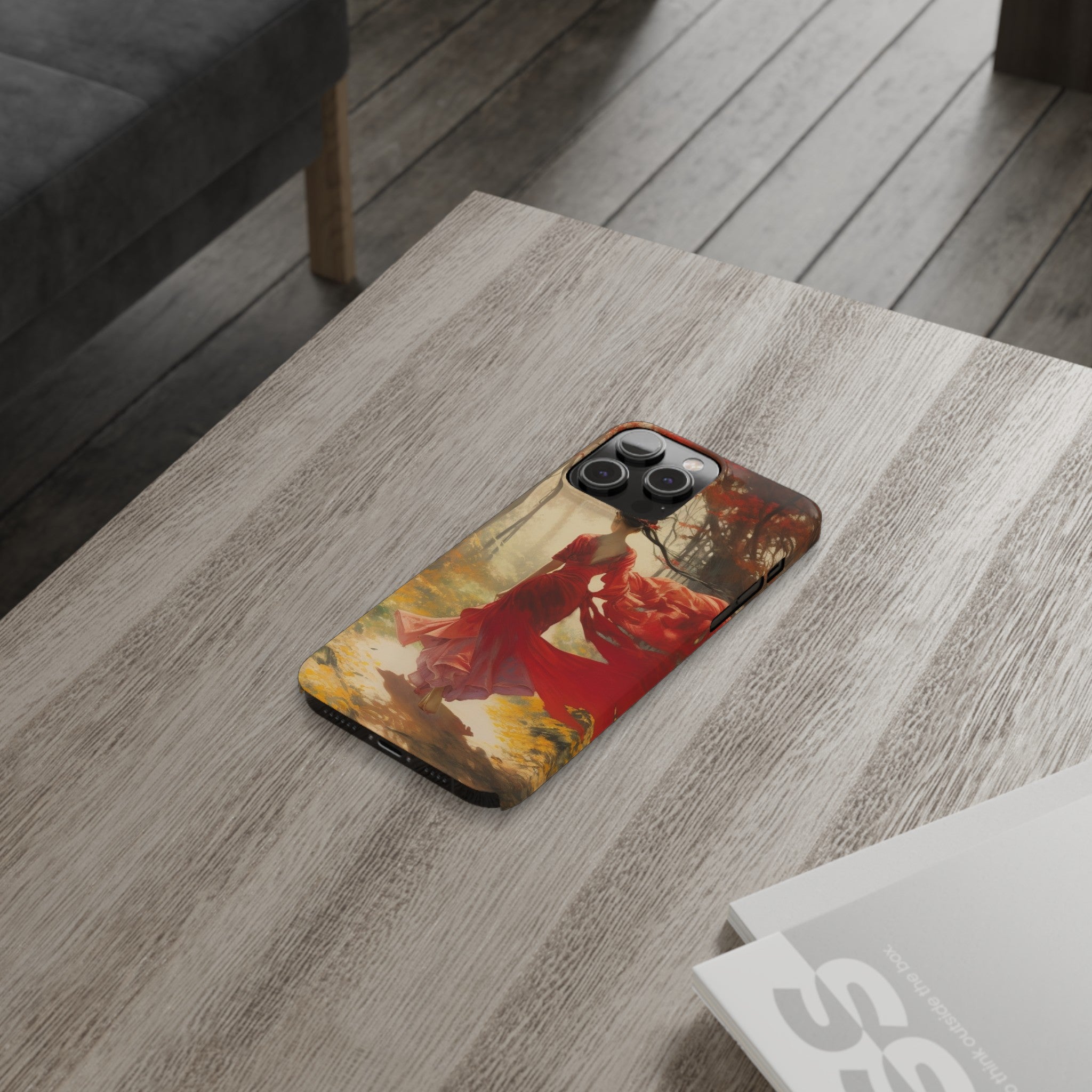 Crimson Journey Slim Phone Case