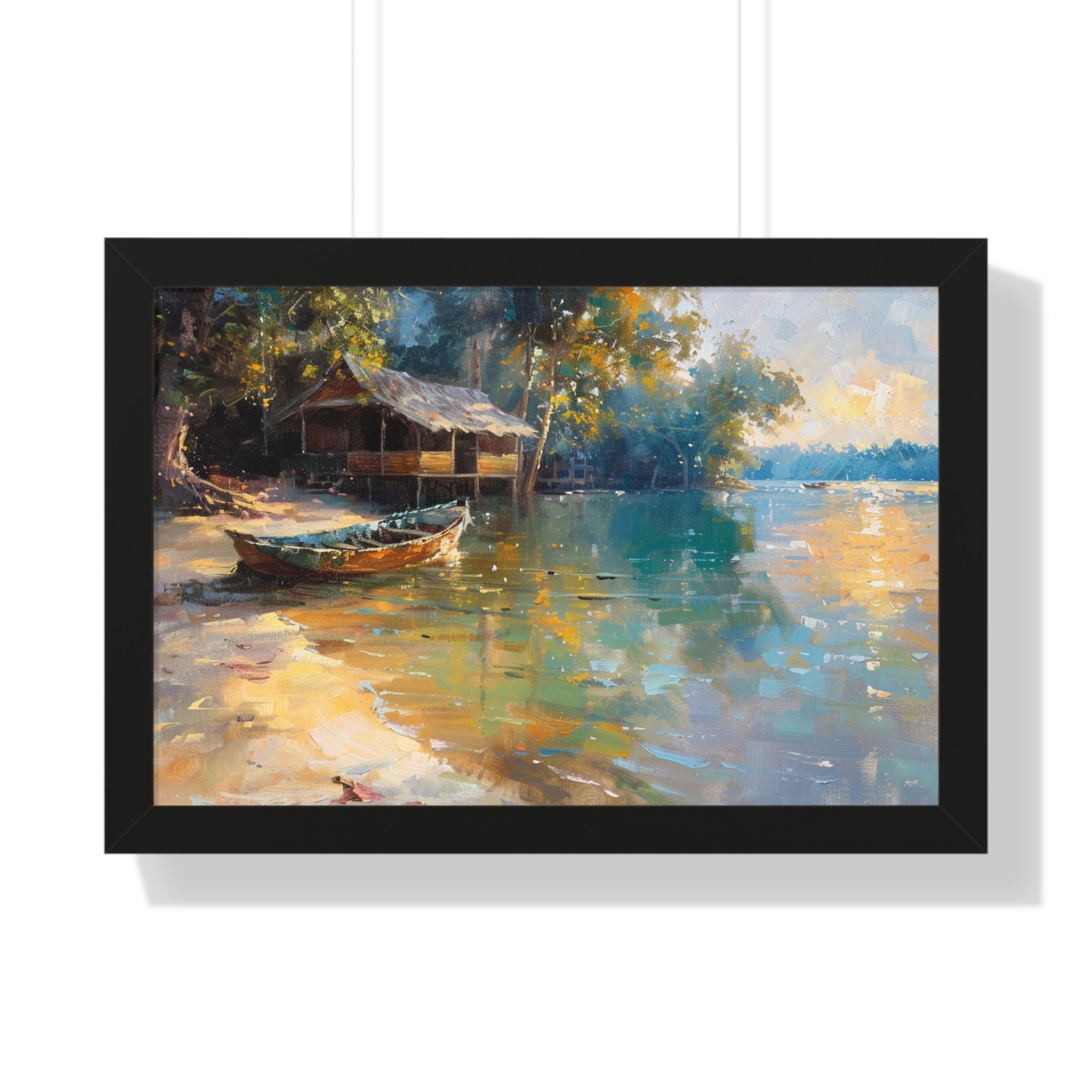 Fishing Village Framed Poster