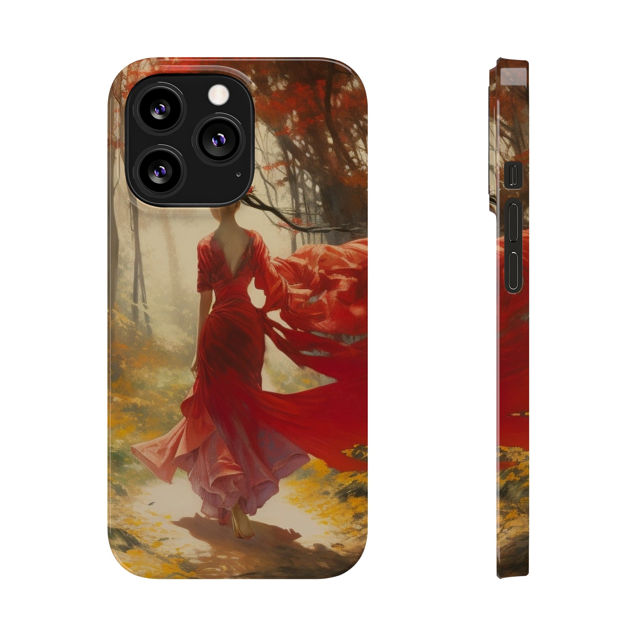 Crimson Journey Slim Phone Case