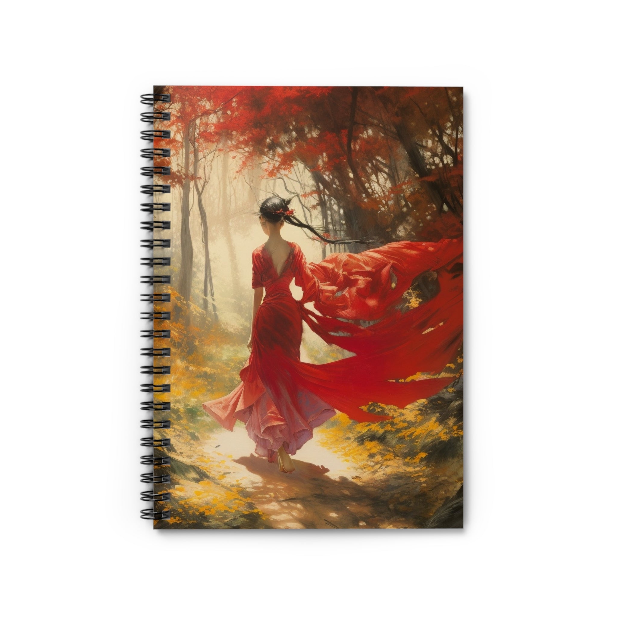 Crimson Journey Spiral Notebook