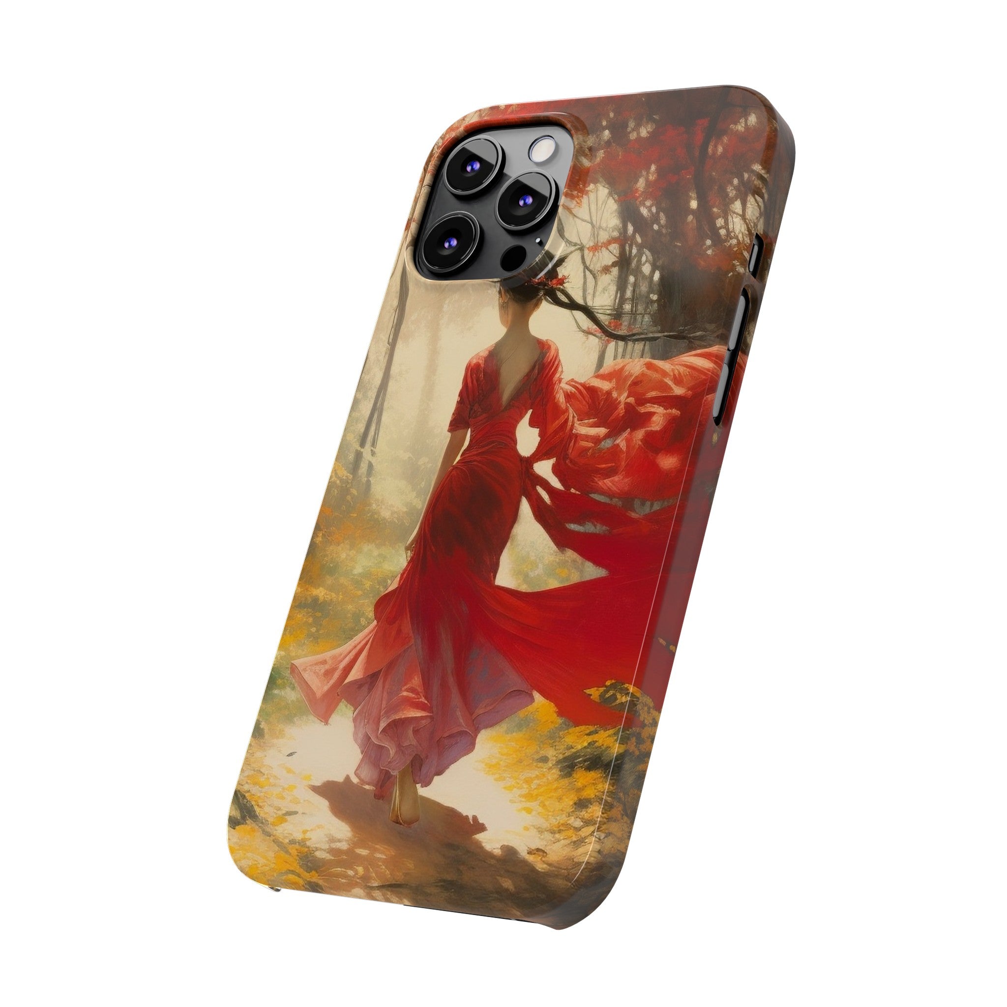 Crimson Journey Slim Phone Case