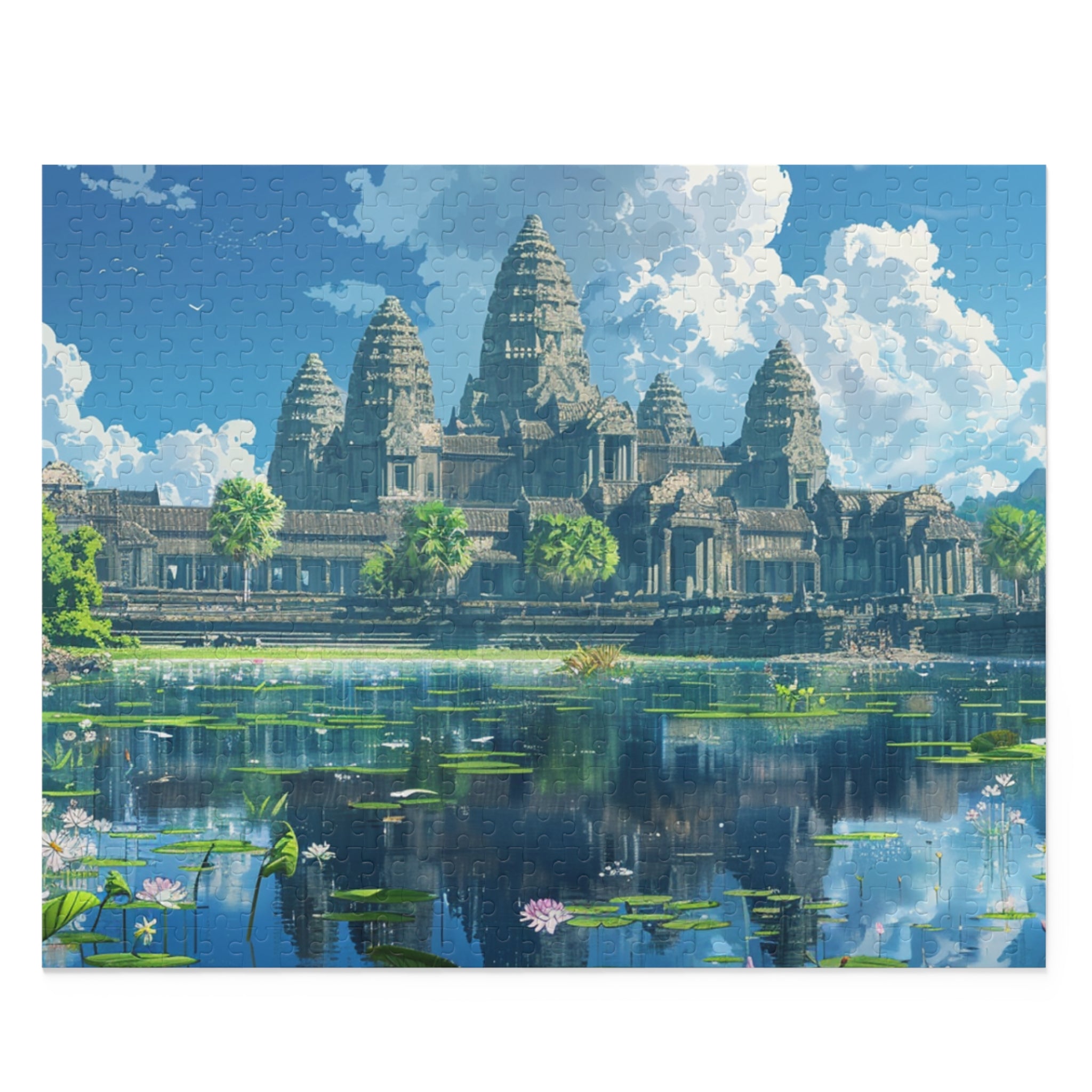 Daytime Serenity at Angkor Wat Puzzle