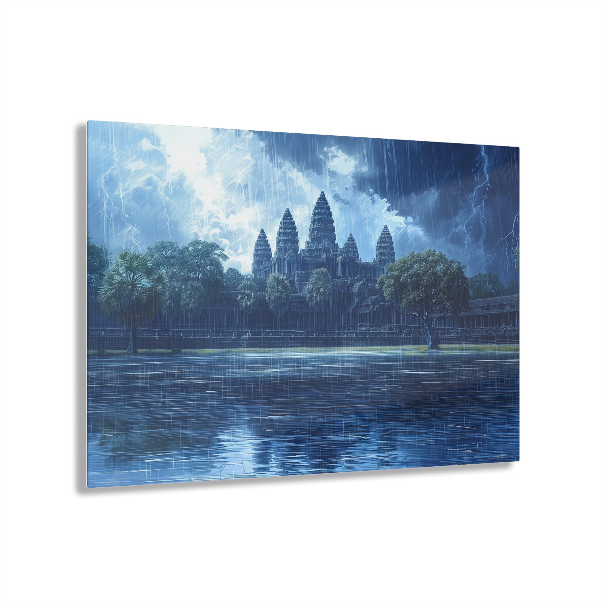 Thunderstorm Over Angkor Wat Acrylic Print