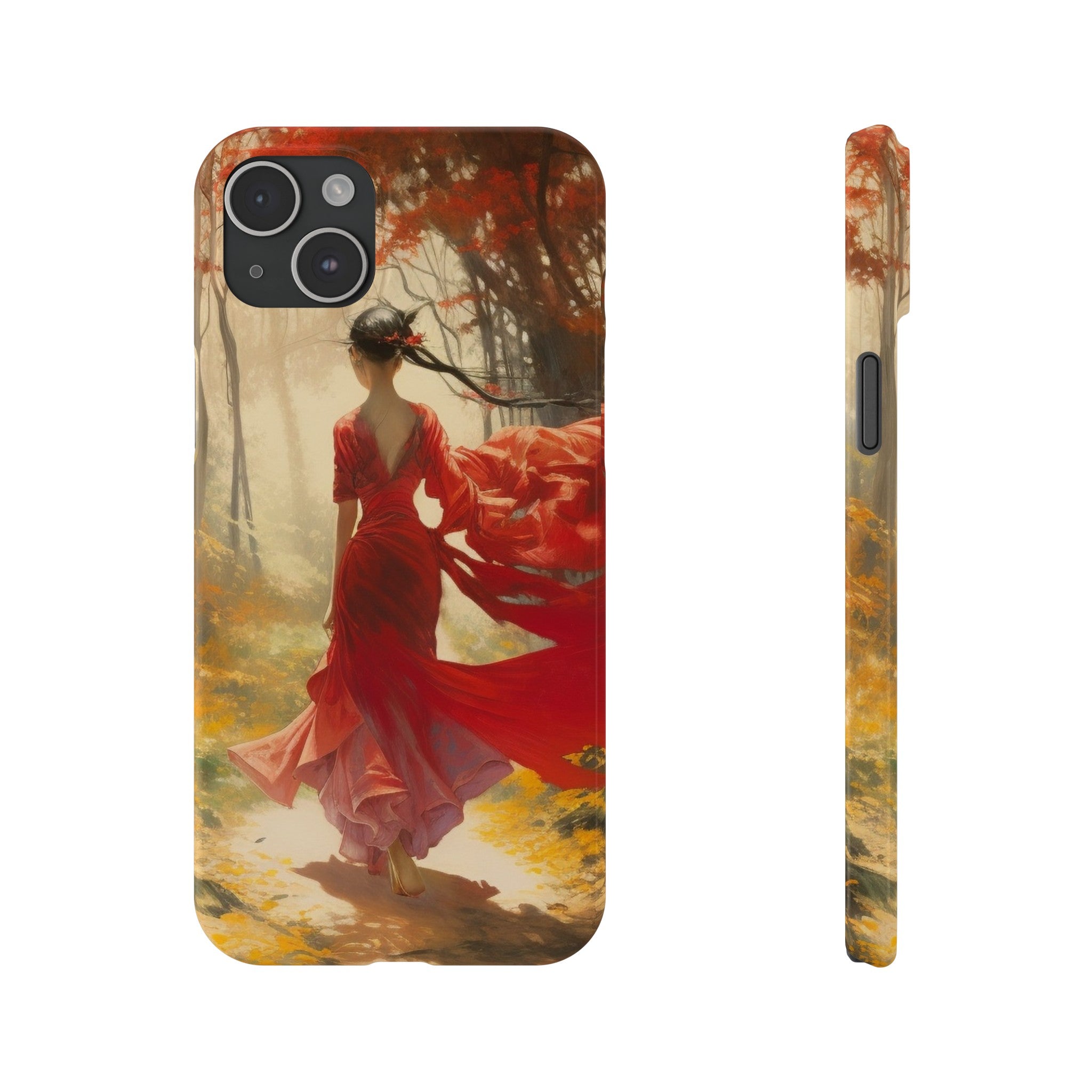 Crimson Journey Slim Phone Case