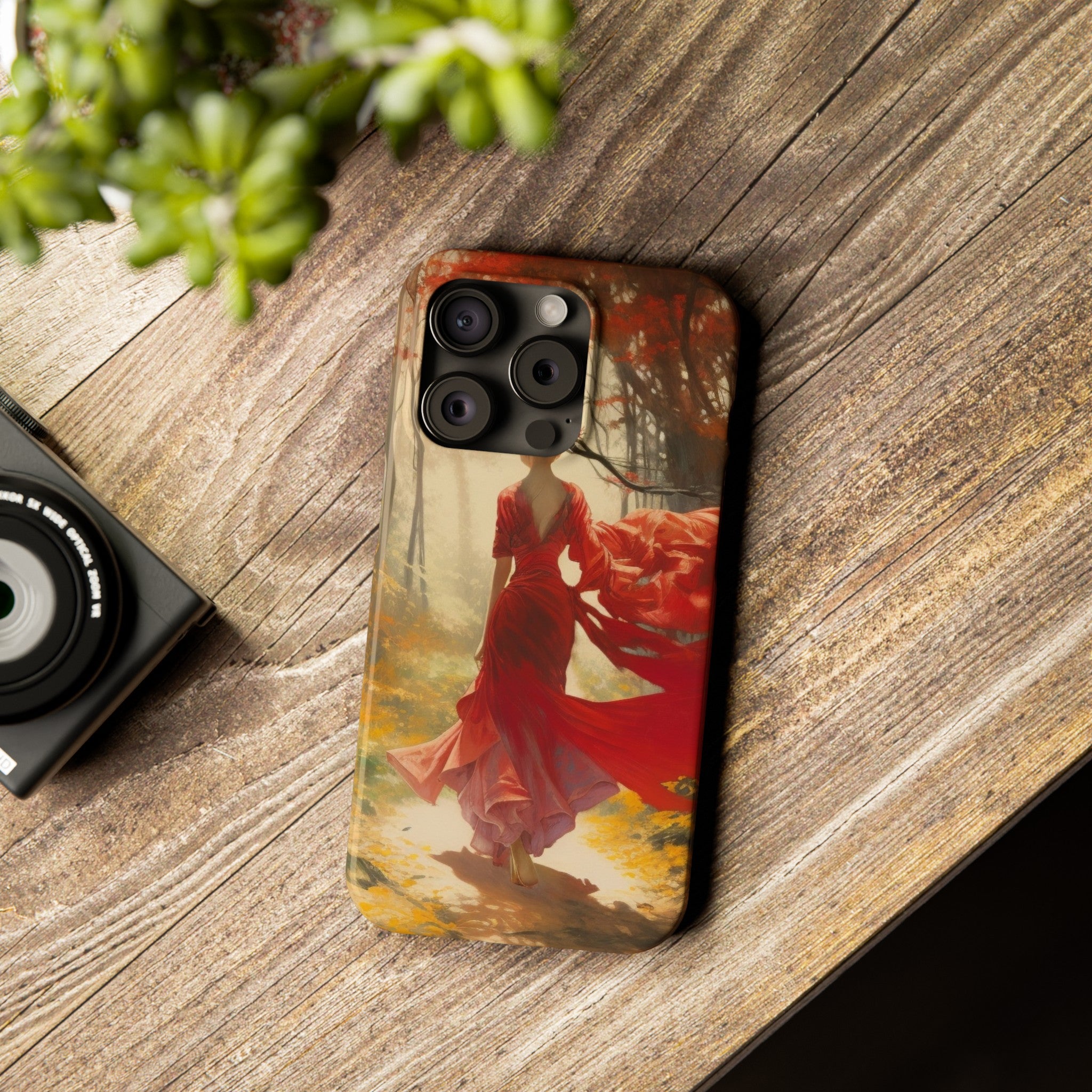 Crimson Journey Slim Phone Case