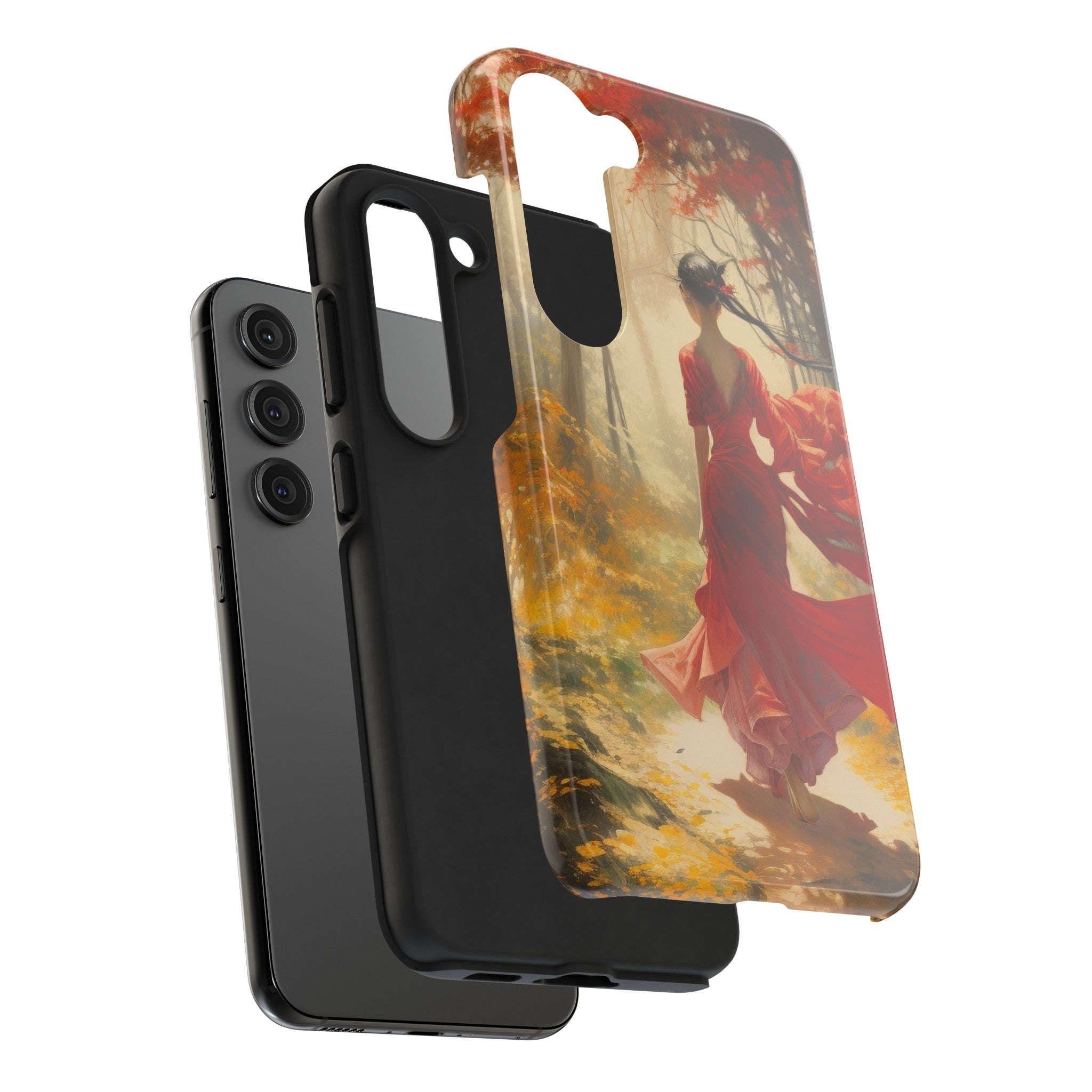 Crimson Journey Tough Phone Case