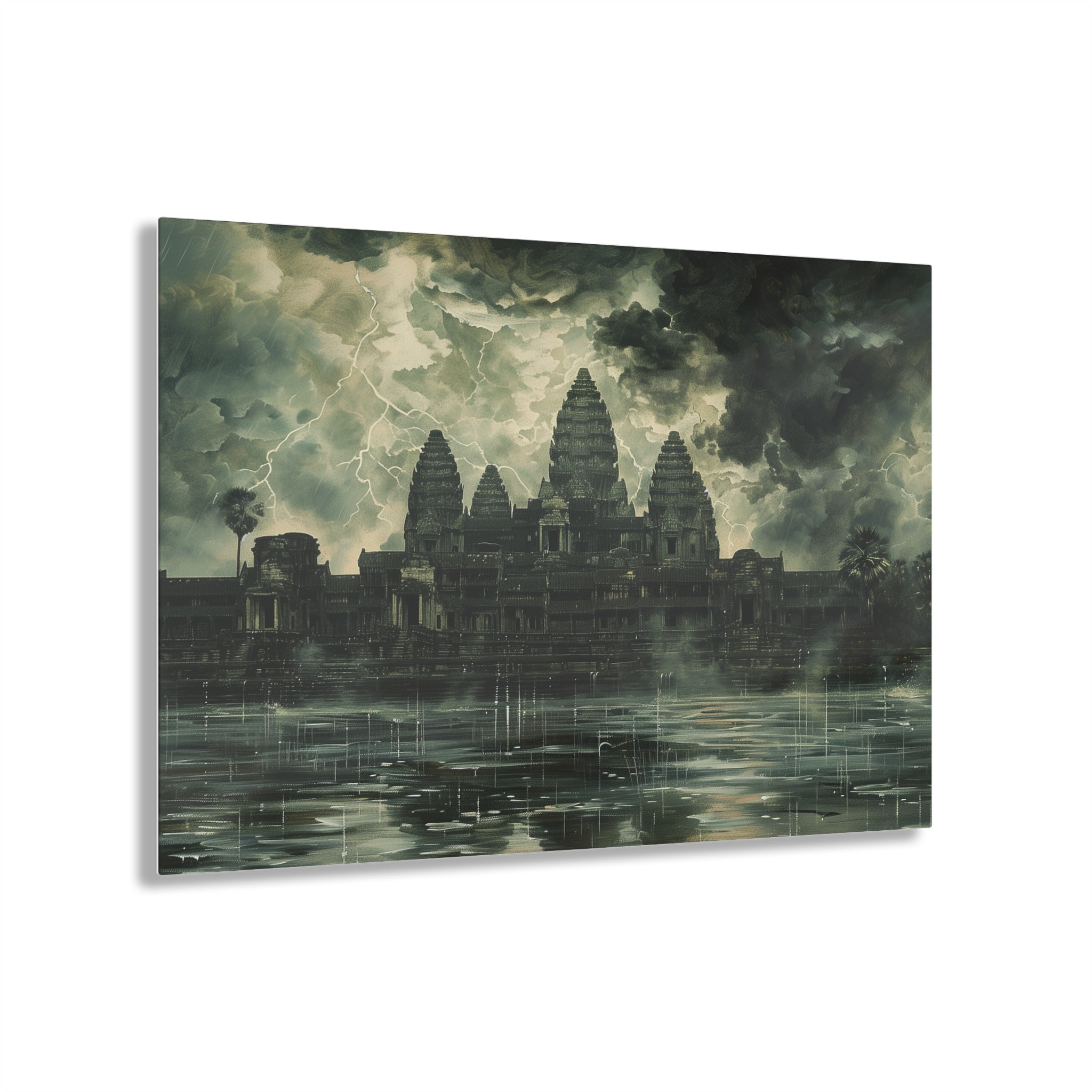 Stormy Majesty at Angkor Wat Acrylic Print