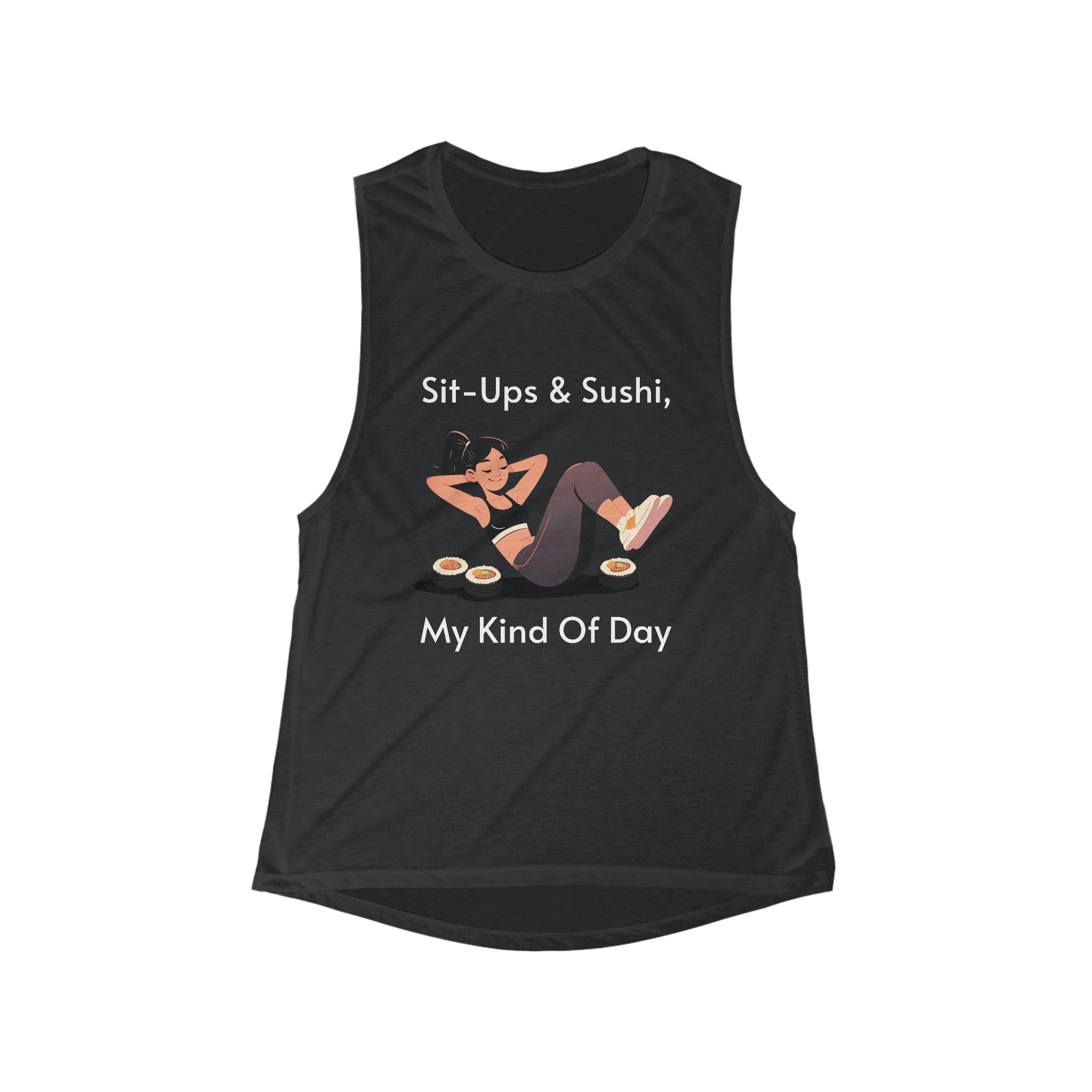 Sit-ups & Sushi - Women's Flowy Tank Top